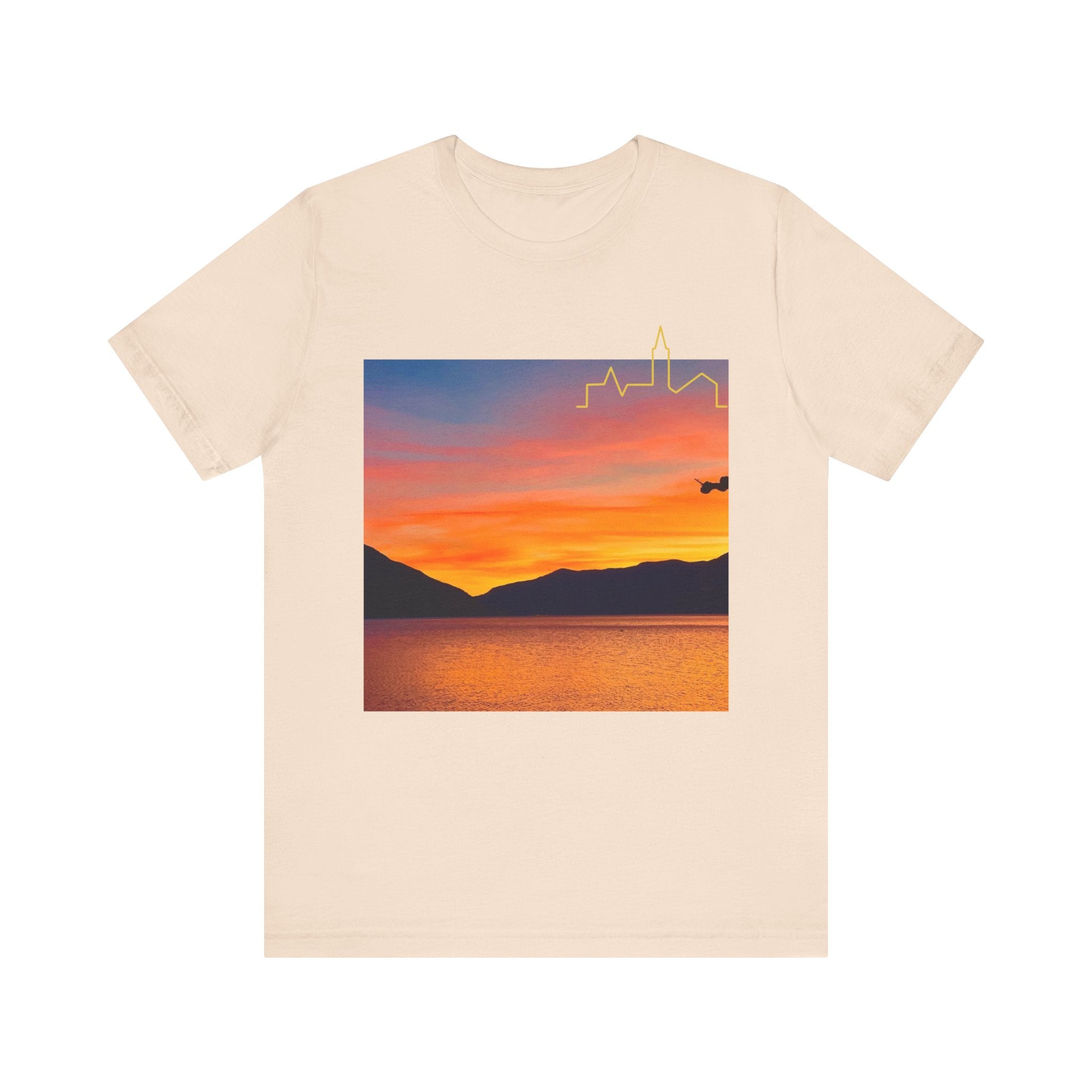 Sunset Vibes Unisex Tee, Relaxed Summer Shirt, Gift for Nature Lovers, Perfect for Vacations, Outdoor Adventures, Casual Wear