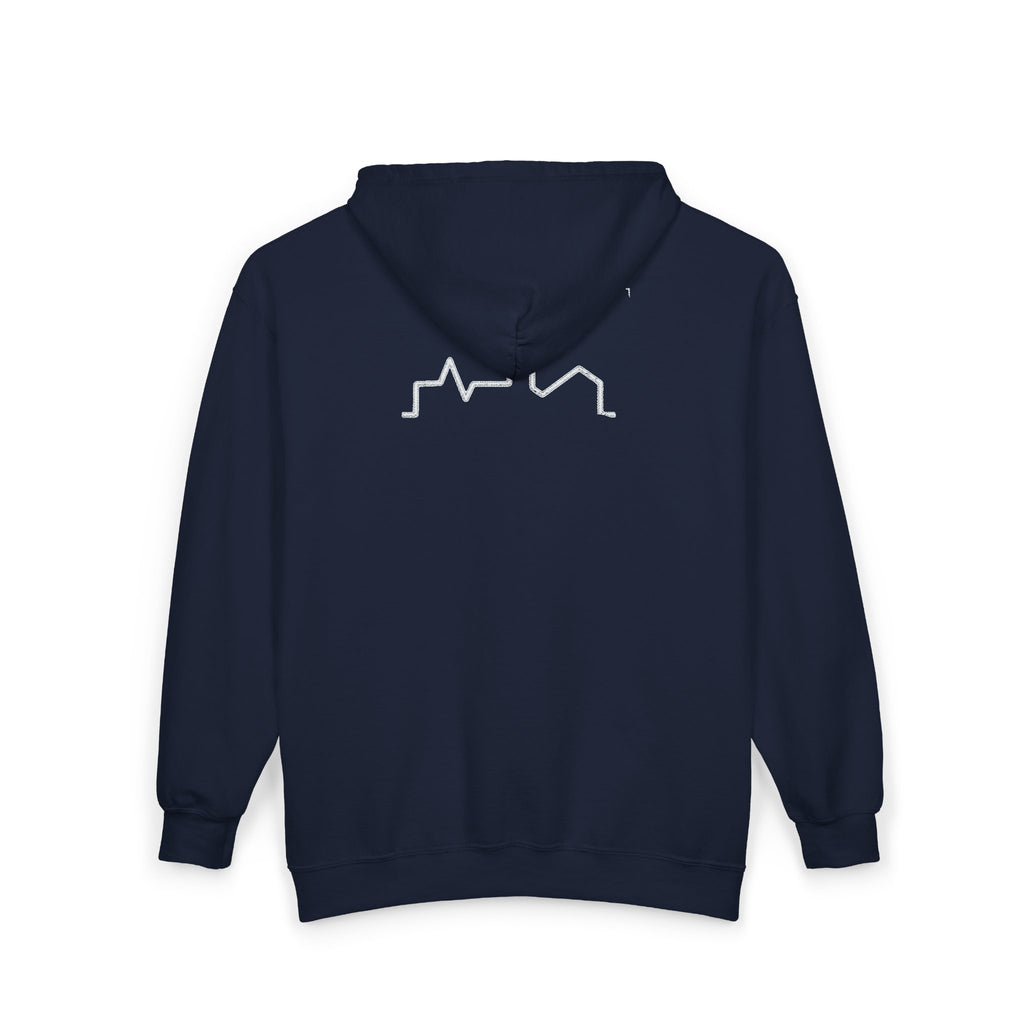 Urban Skyline Zip-Up Hoodie - Unisex Heavy Blend™