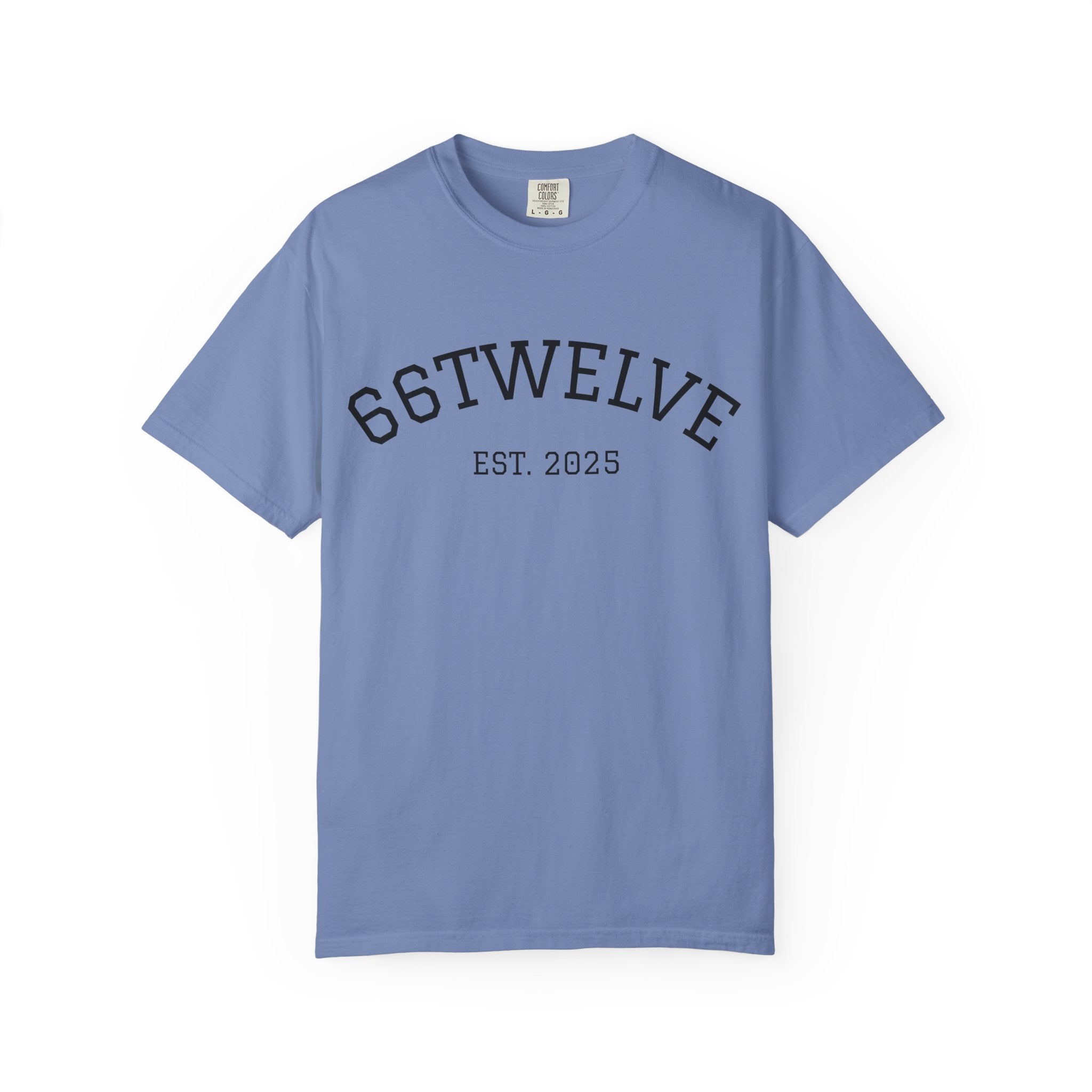 Graphic T-Shirt — 66Twelve Est. 2025 with Collage Art Grid (Heart & Photos)
