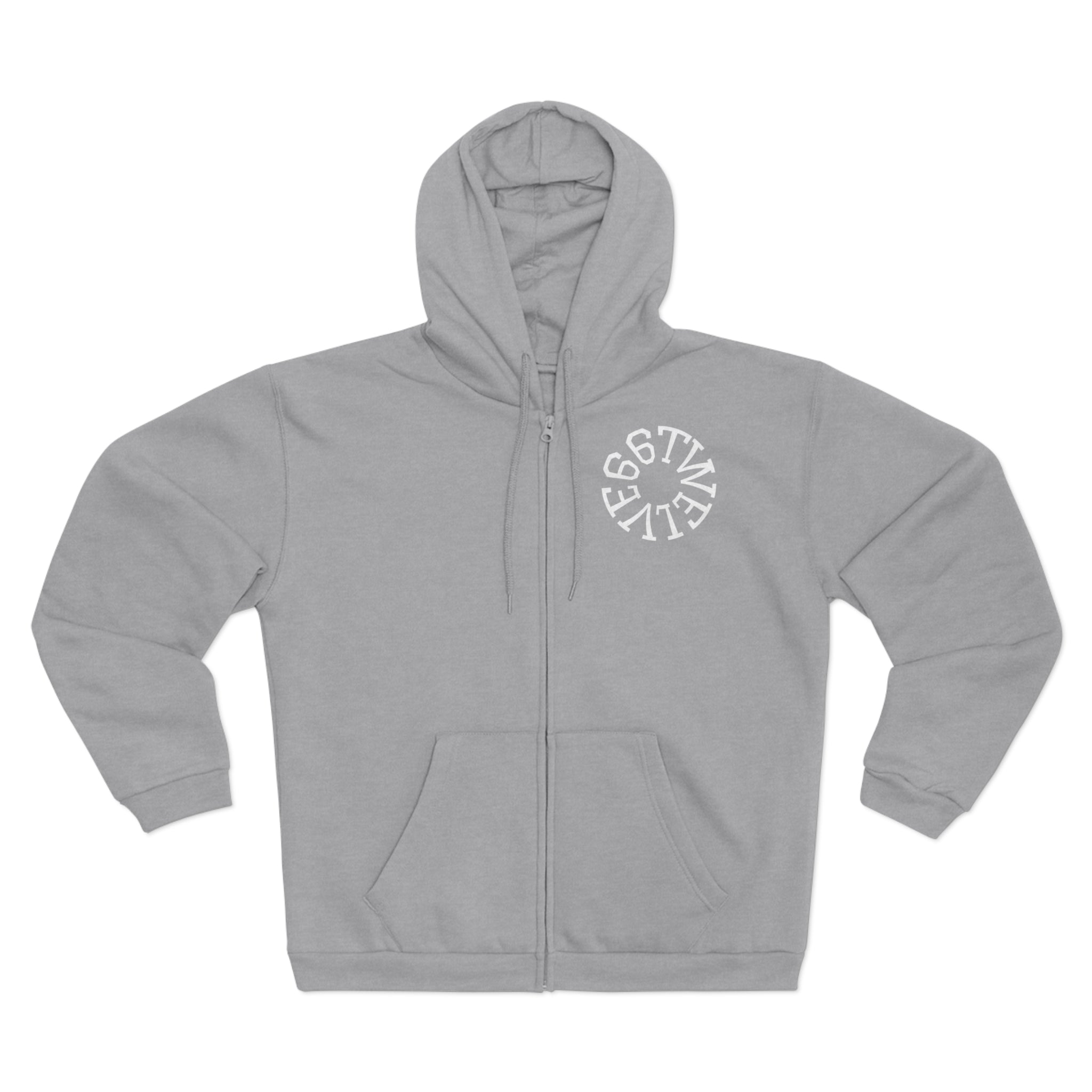 Urban Vibe Unisex Zip Hoodie with City Skyline Design