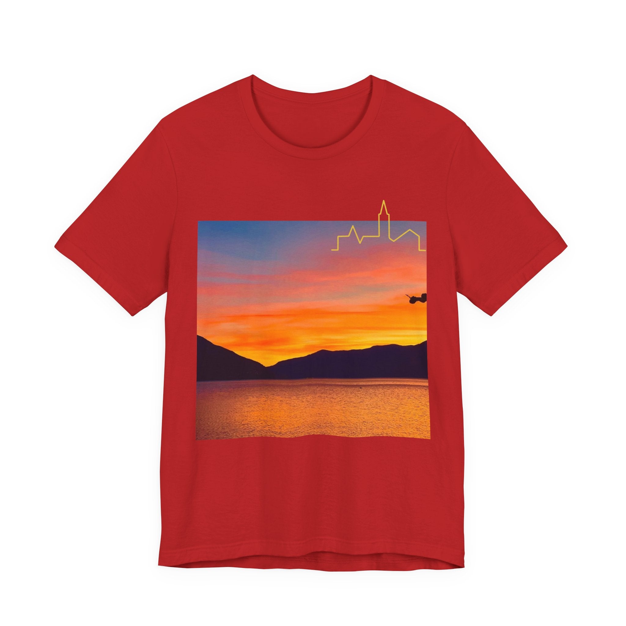 Sunset Vibes Unisex Tee, Relaxed Summer Shirt, Gift for Nature Lovers, Perfect for Vacations, Outdoor Adventures, Casual Wear