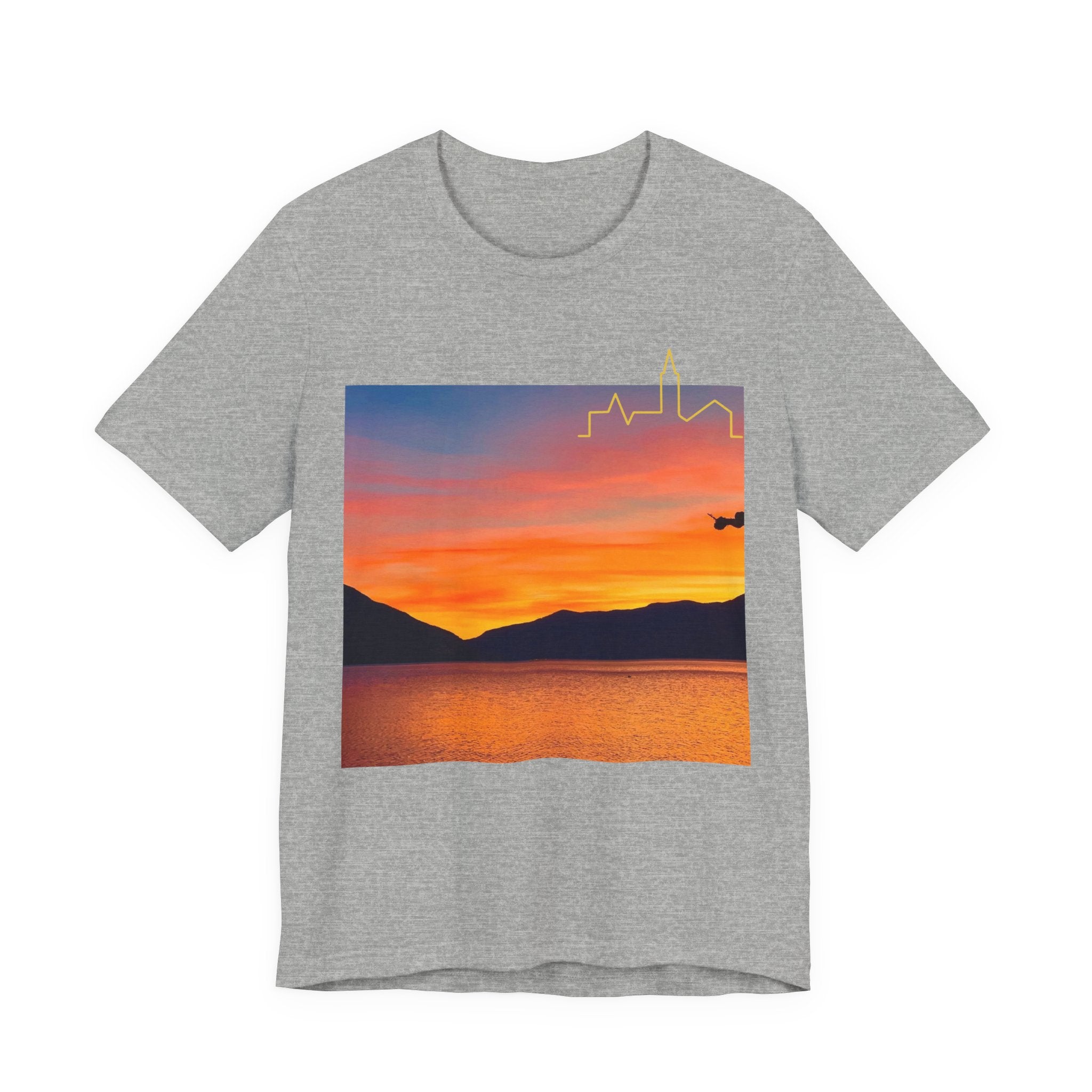 Sunset Vibes Unisex Tee, Relaxed Summer Shirt, Gift for Nature Lovers, Perfect for Vacations, Outdoor Adventures, Casual Wear