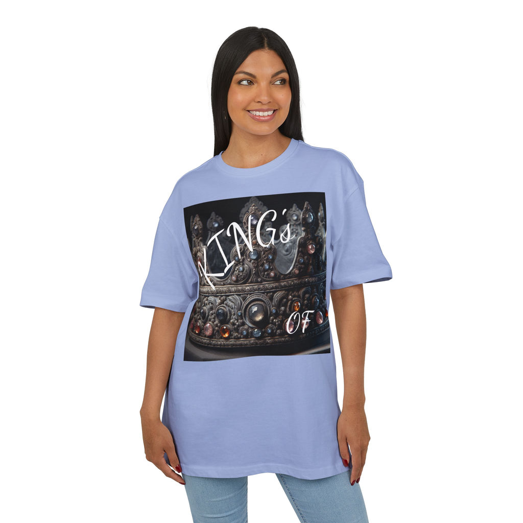 Crown King Oversized Tee - Stylish Unisex T-Shirt for Royalty, Streetwear, Casual Style, Gift for Him/Her, Birthday, Fashion Statement