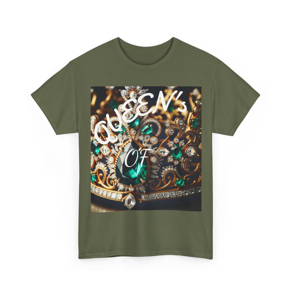 Queen of 66Twelve Unisex Heavy Cotton Tee, Stylish Graphic Tee, Trendy Gift, Casual Wear, Birthday Gift, Everyday Fashion