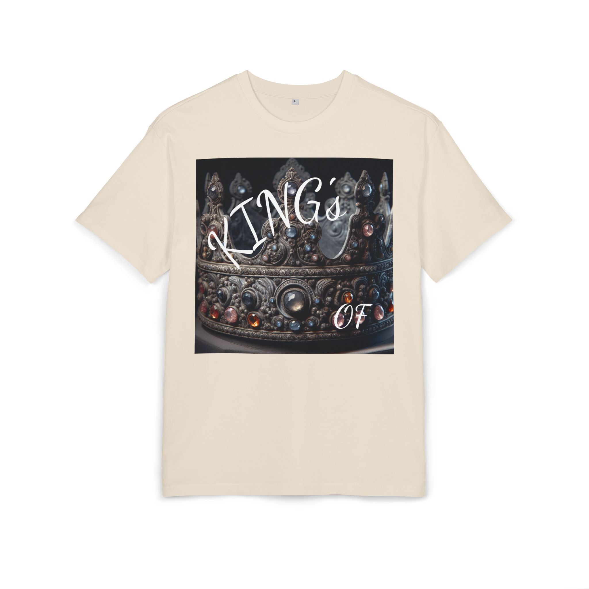 Crown King Oversized Tee - Stylish Unisex T-Shirt for Royalty, Streetwear, Casual Style, Gift for Him/Her, Birthday, Fashion Statement