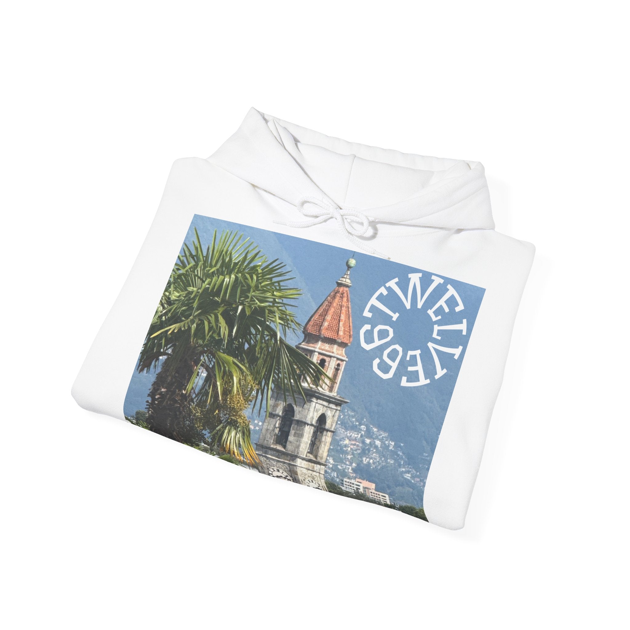 Tropical Vibes Hooded Sweatshirt - Unisex Heavy Blend, Cozy Casual Wear, Perfect for Travel, Beach Days & Gift