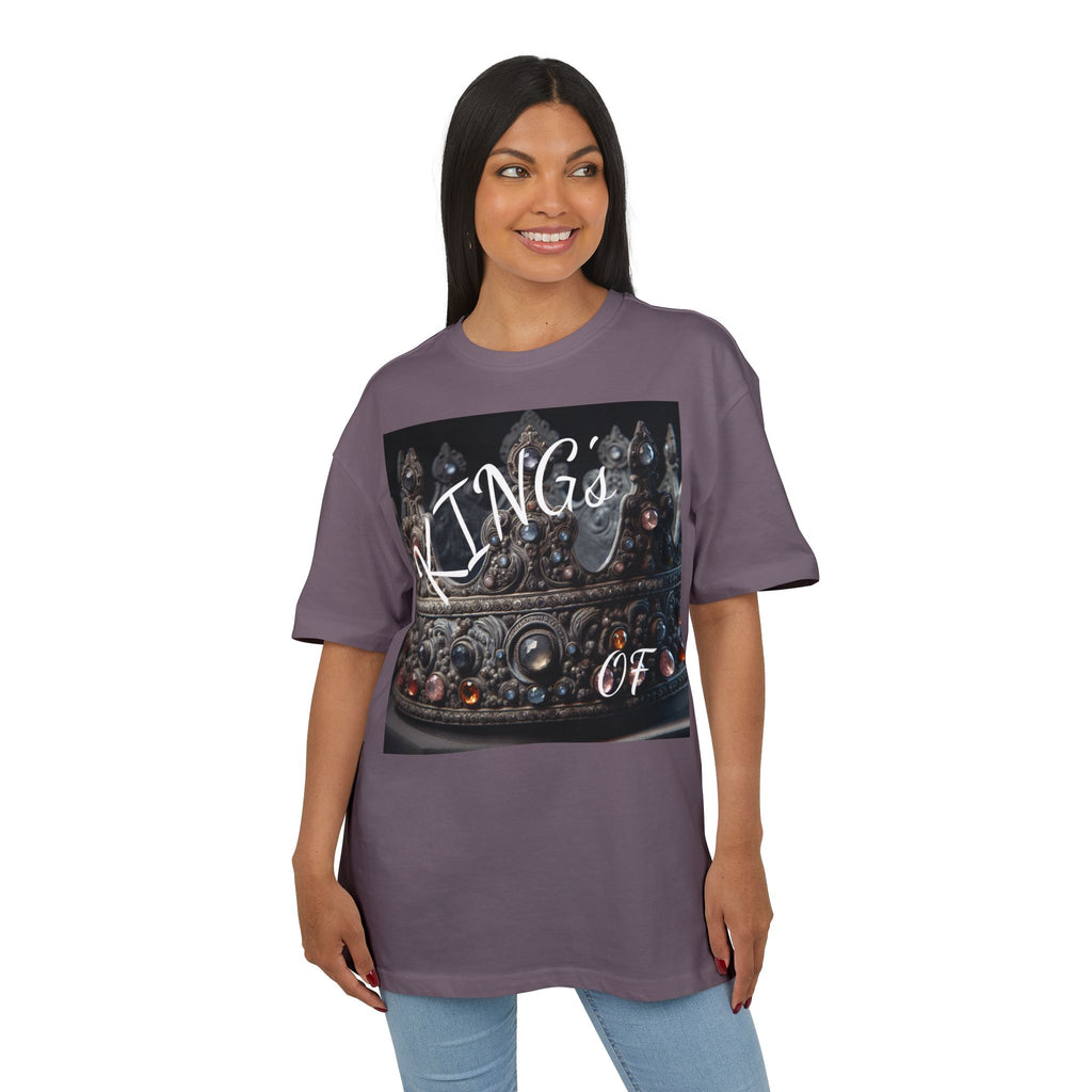 Crown King Oversized Tee - Stylish Unisex T-Shirt for Royalty, Streetwear, Casual Style, Gift for Him/Her, Birthday, Fashion Statement