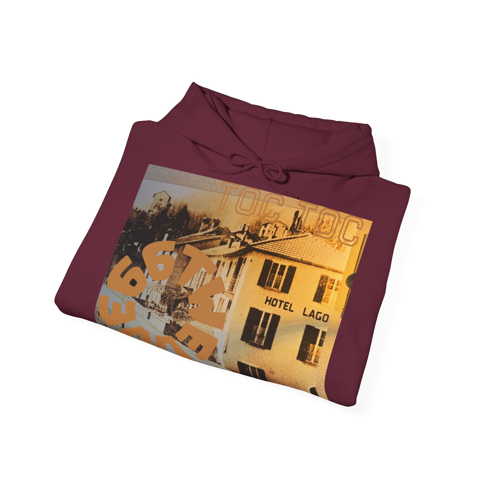 Retro Hotel Lago Hooded Sweatshirt