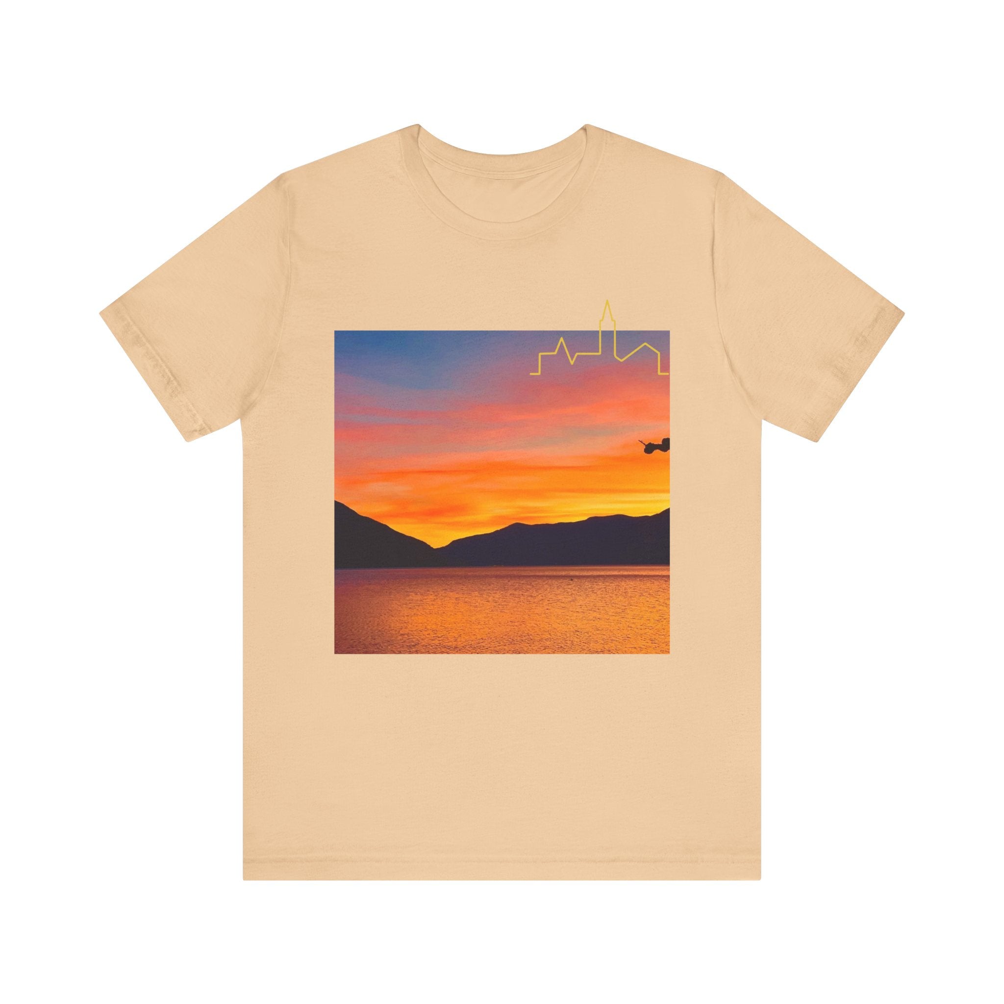 Sunset Vibes Unisex Tee, Relaxed Summer Shirt, Gift for Nature Lovers, Perfect for Vacations, Outdoor Adventures, Casual Wear