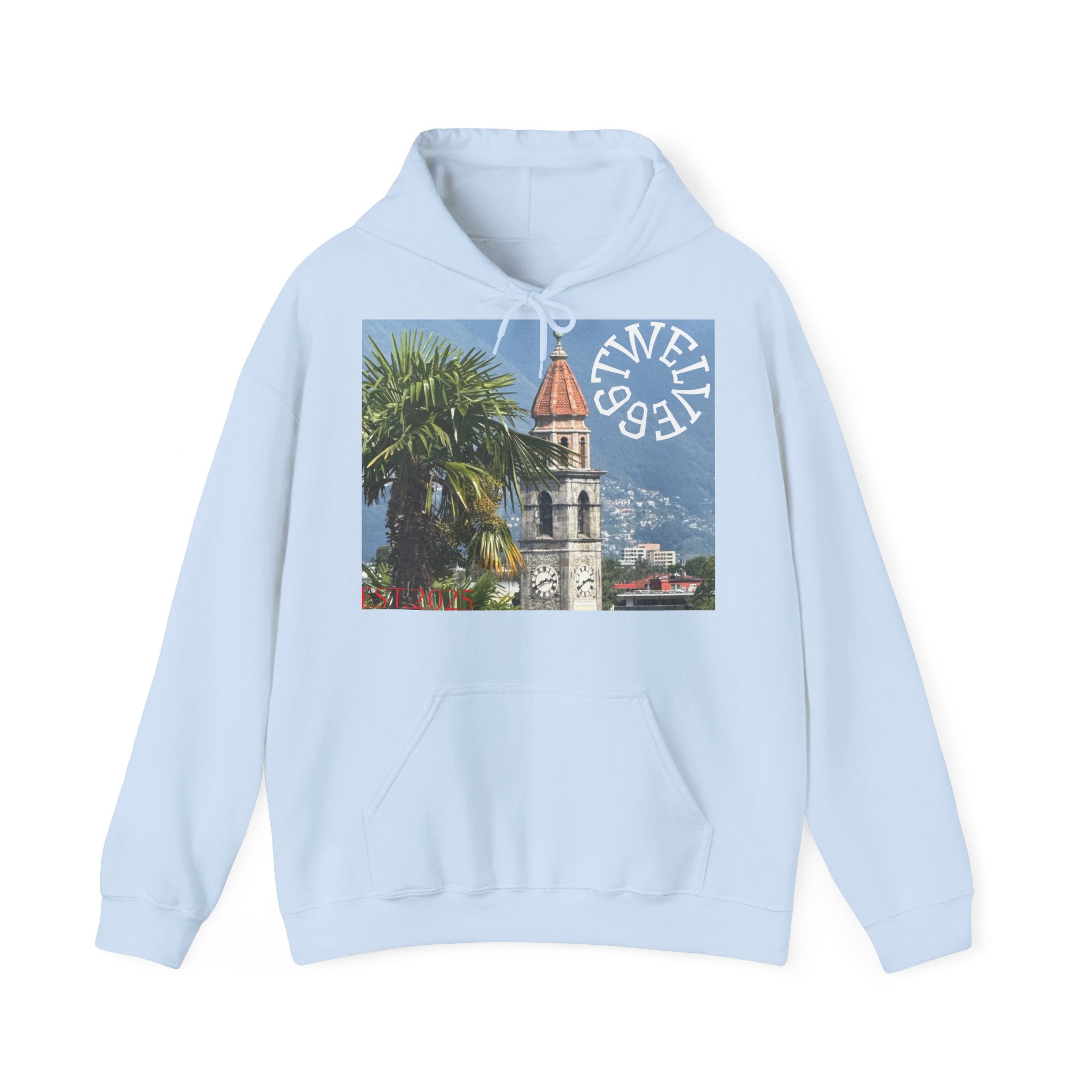 Tropical Vibes Hooded Sweatshirt - Unisex Heavy Blend, Cozy Casual Wear, Perfect for Travel, Beach Days & Gift