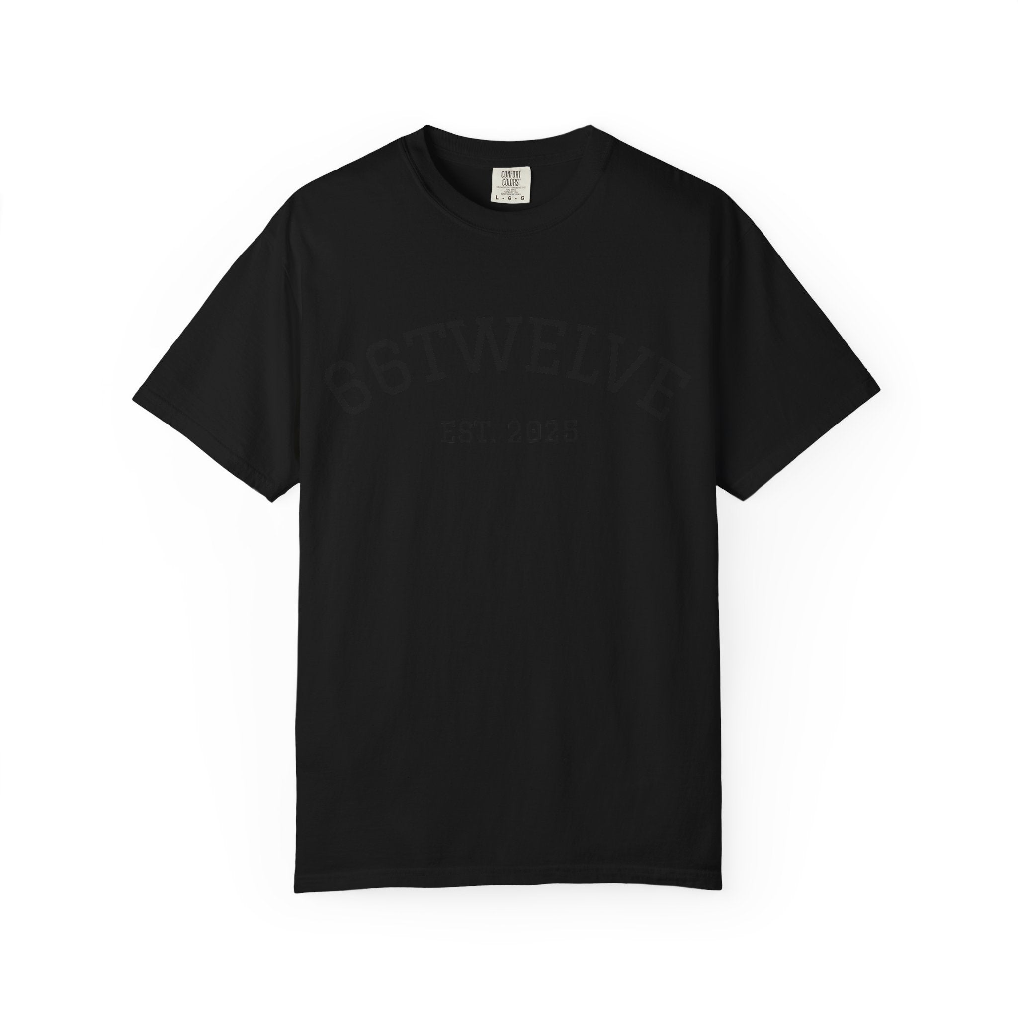 Graphic T-Shirt — 66Twelve Est. 2025 with Collage Art Grid (Heart & Photos)