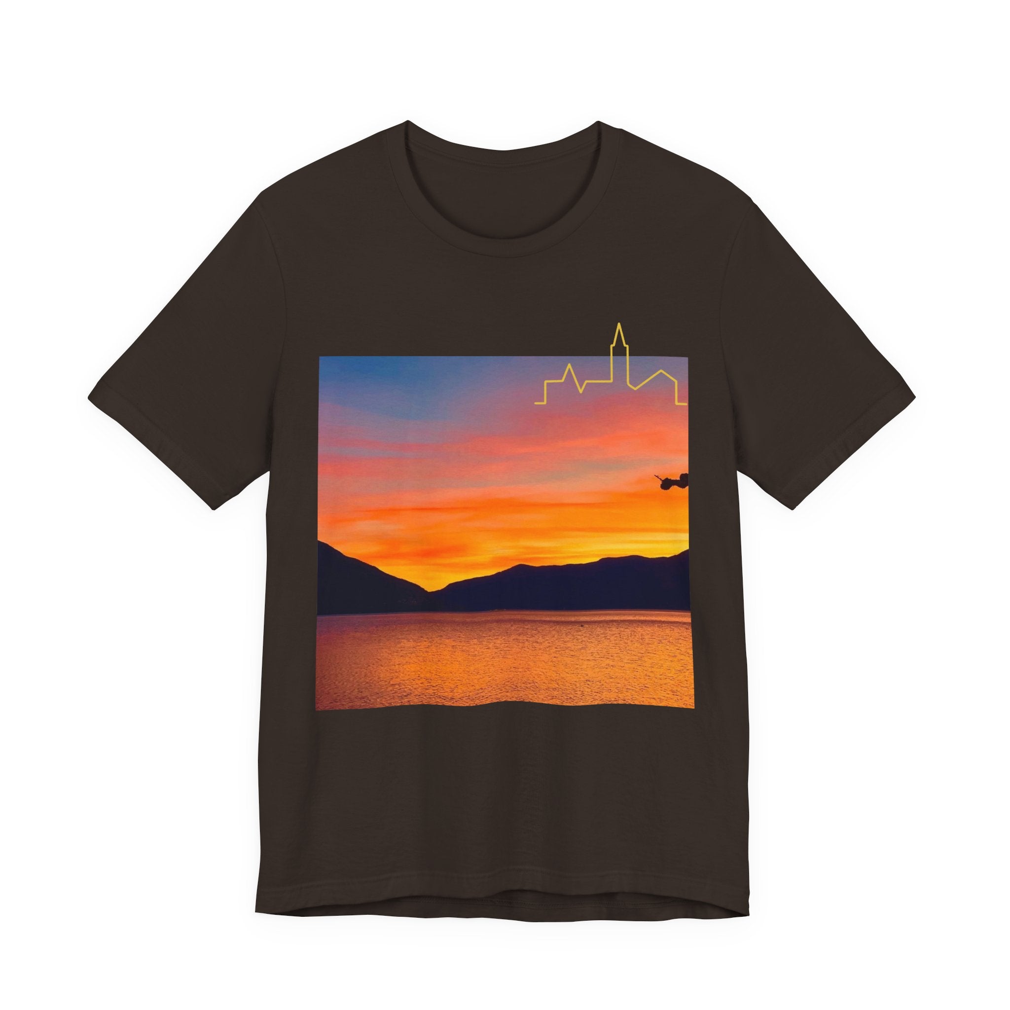 Sunset Vibes Unisex Tee, Relaxed Summer Shirt, Gift for Nature Lovers, Perfect for Vacations, Outdoor Adventures, Casual Wear