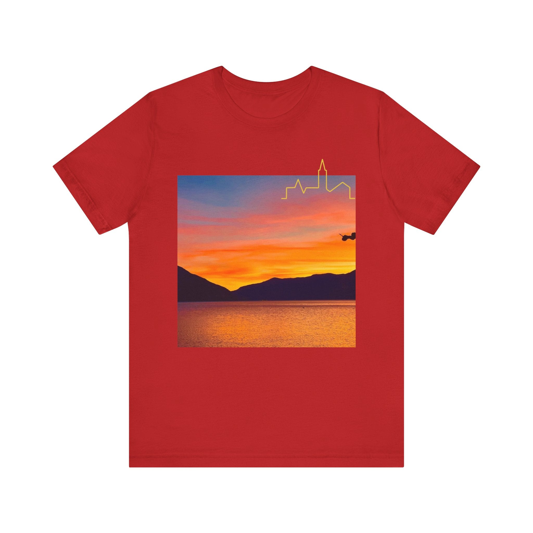 Sunset Vibes Unisex Tee, Relaxed Summer Shirt, Gift for Nature Lovers, Perfect for Vacations, Outdoor Adventures, Casual Wear