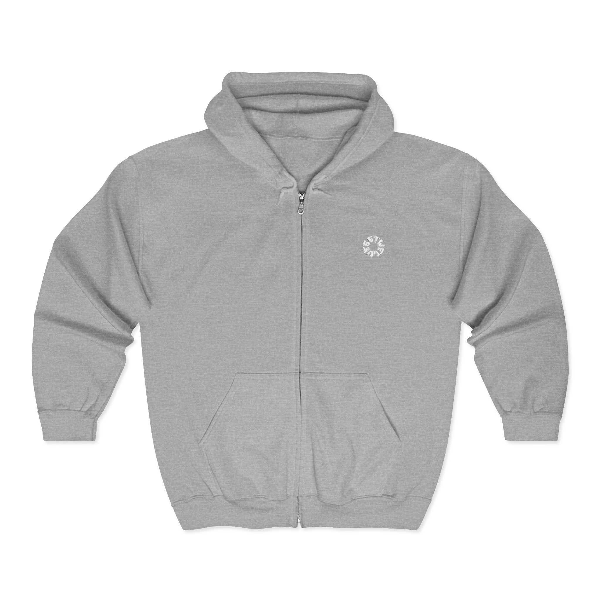 Urban Skyline Zip-Up Hoodie - Unisex Heavy Blend™