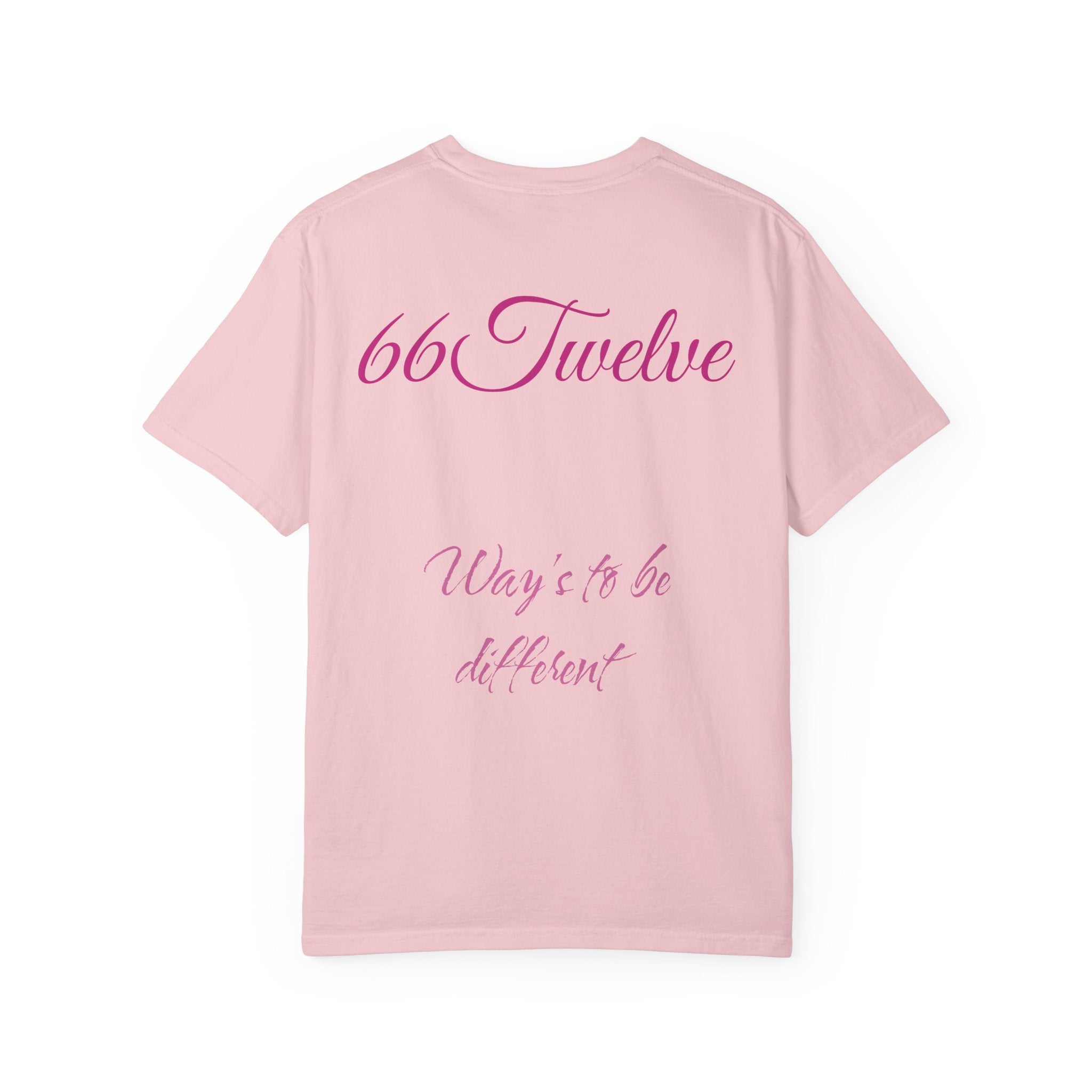 Cherry Blossom Tee — "66 Twelve" Script Back Graphic