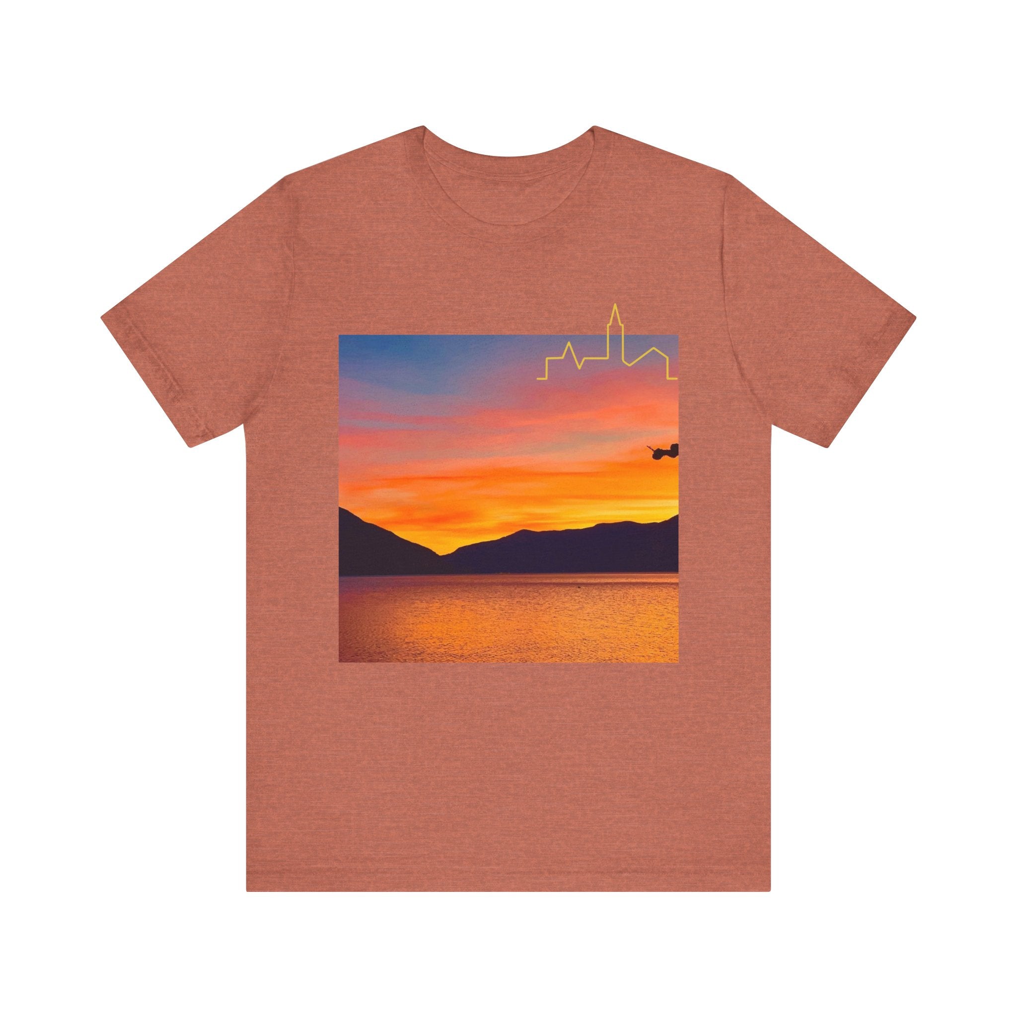 Sunset Vibes Unisex Tee, Relaxed Summer Shirt, Gift for Nature Lovers, Perfect for Vacations, Outdoor Adventures, Casual Wear
