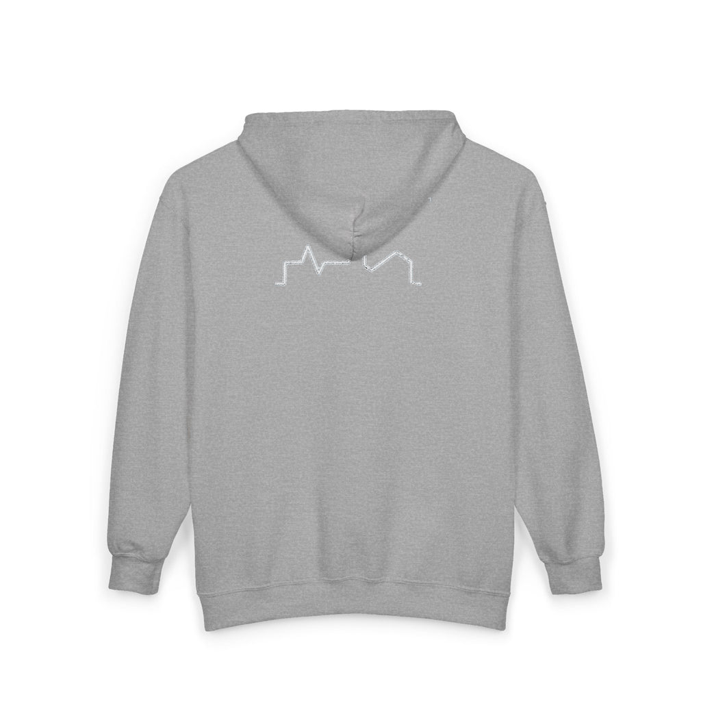 Urban Skyline Zip-Up Hoodie - Unisex Heavy Blend™