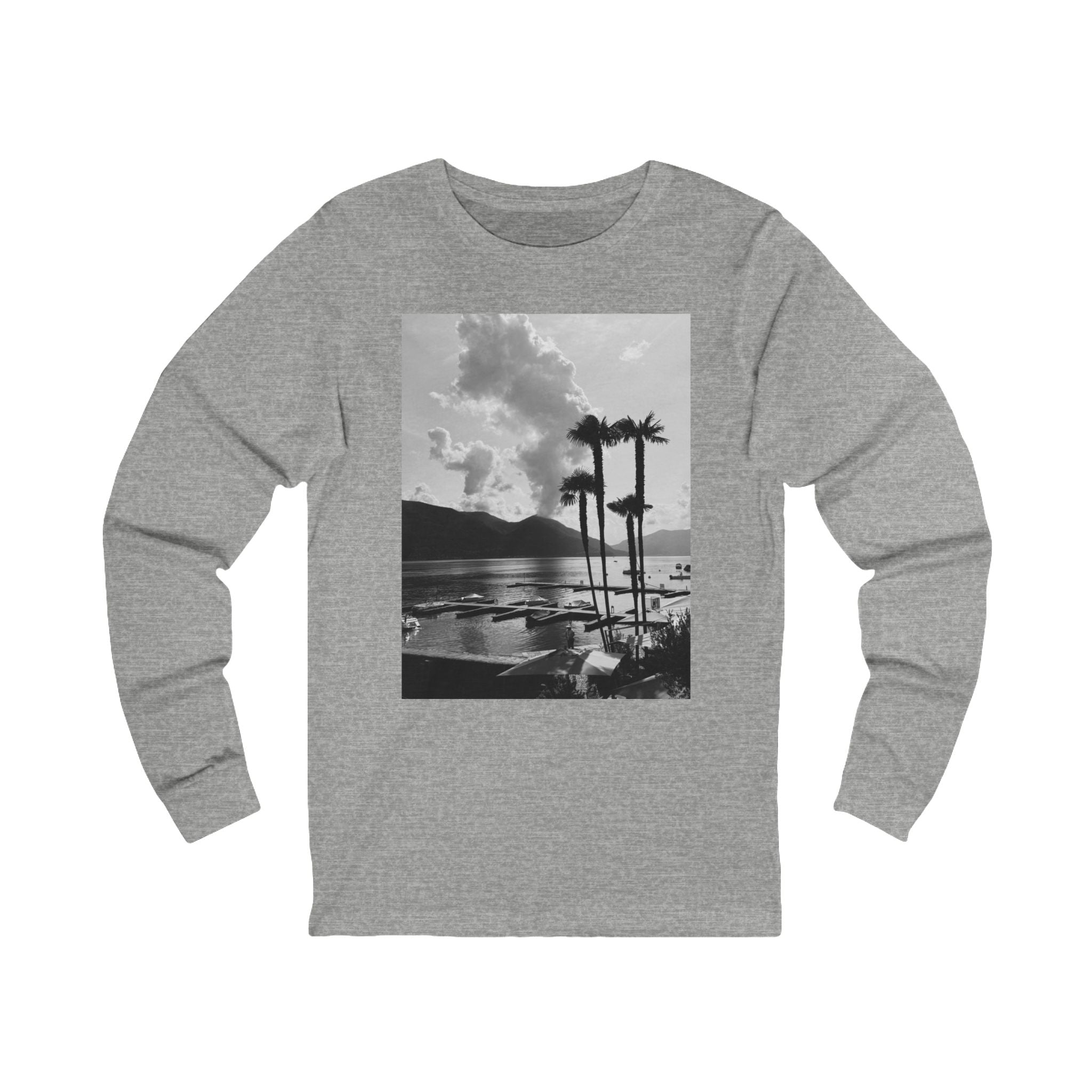 Black Long Sleeve Tee with Beach Vibes & Inspirational Quote | Casual Unisex Top for All Occasions | Perfect Gift for Friends