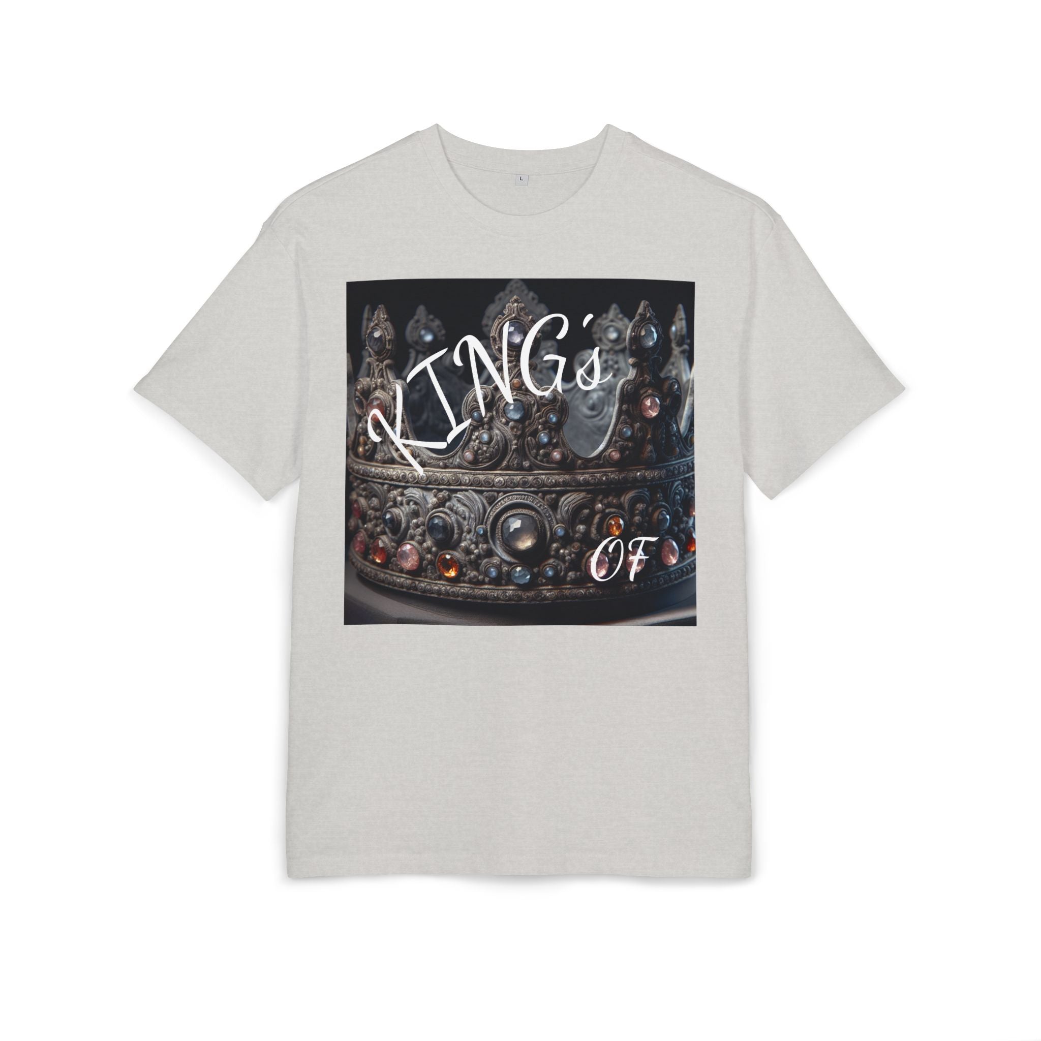 Crown King Oversized Tee - Stylish Unisex T-Shirt for Royalty, Streetwear, Casual Style, Gift for Him/Her, Birthday, Fashion Statement