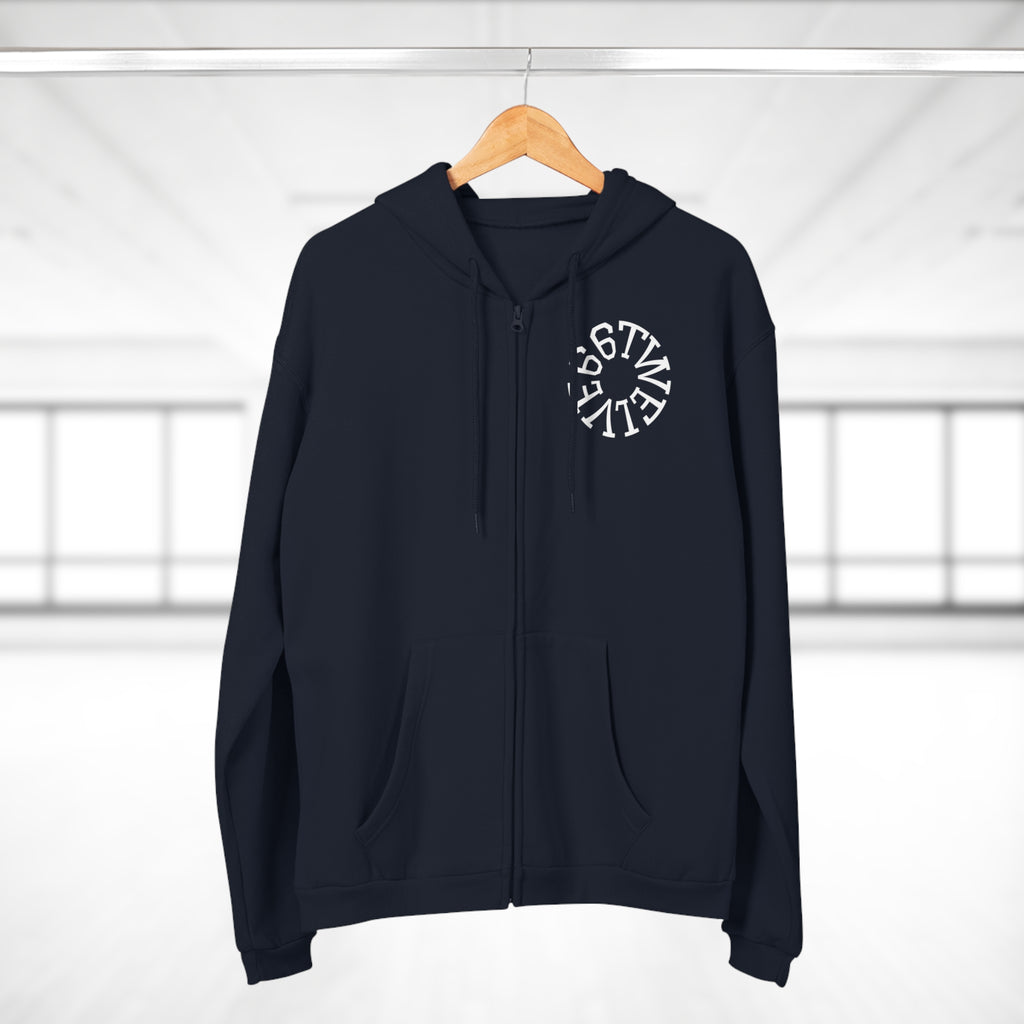Urban Vibe Unisex Zip Hoodie with City Skyline Design