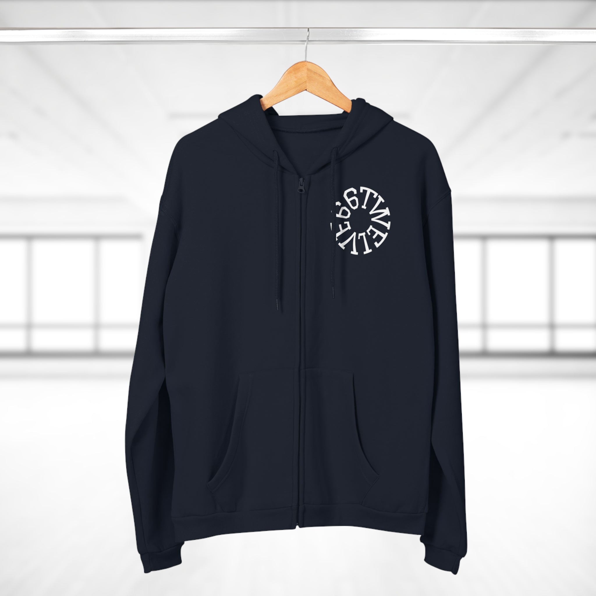 Urban Vibe Unisex Zip Hoodie with City Skyline Design