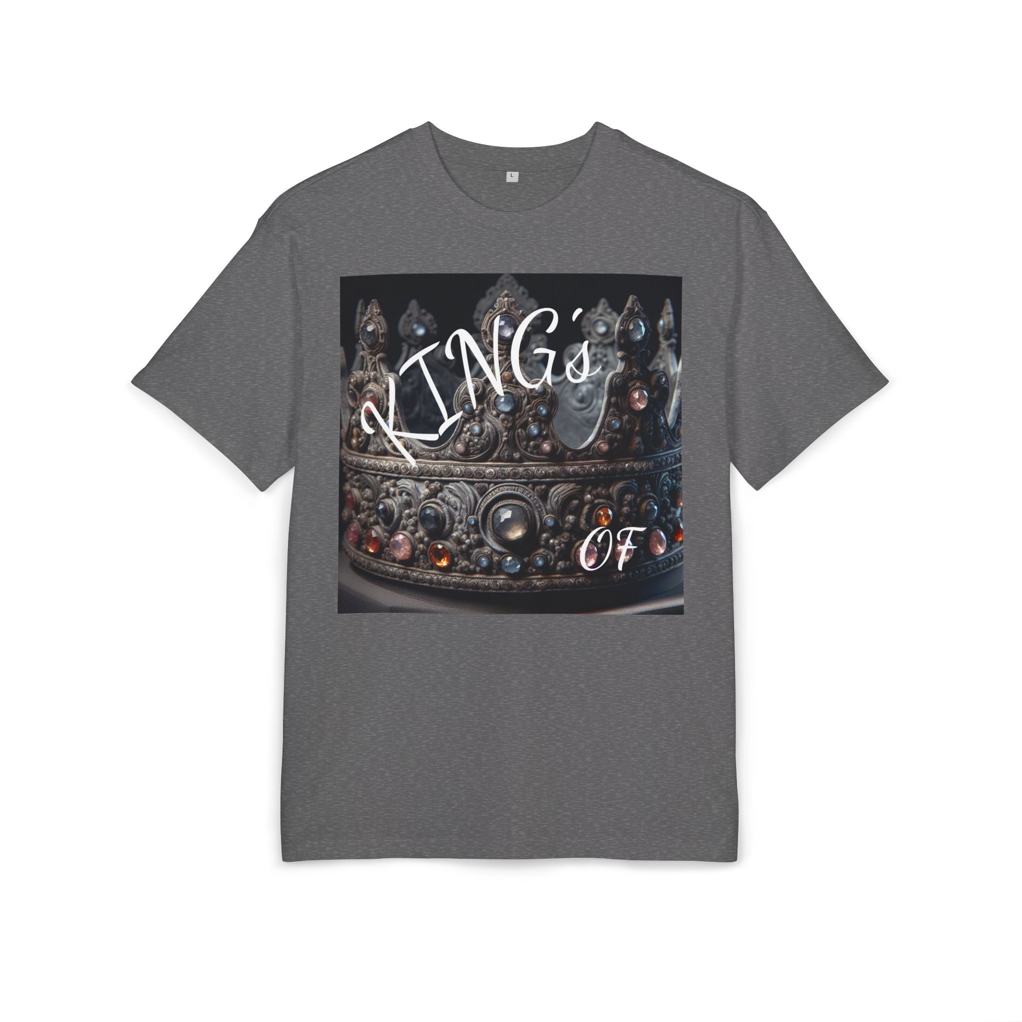 Crown King Oversized Tee - Stylish Unisex T-Shirt for Royalty, Streetwear, Casual Style, Gift for Him/Her, Birthday, Fashion Statement