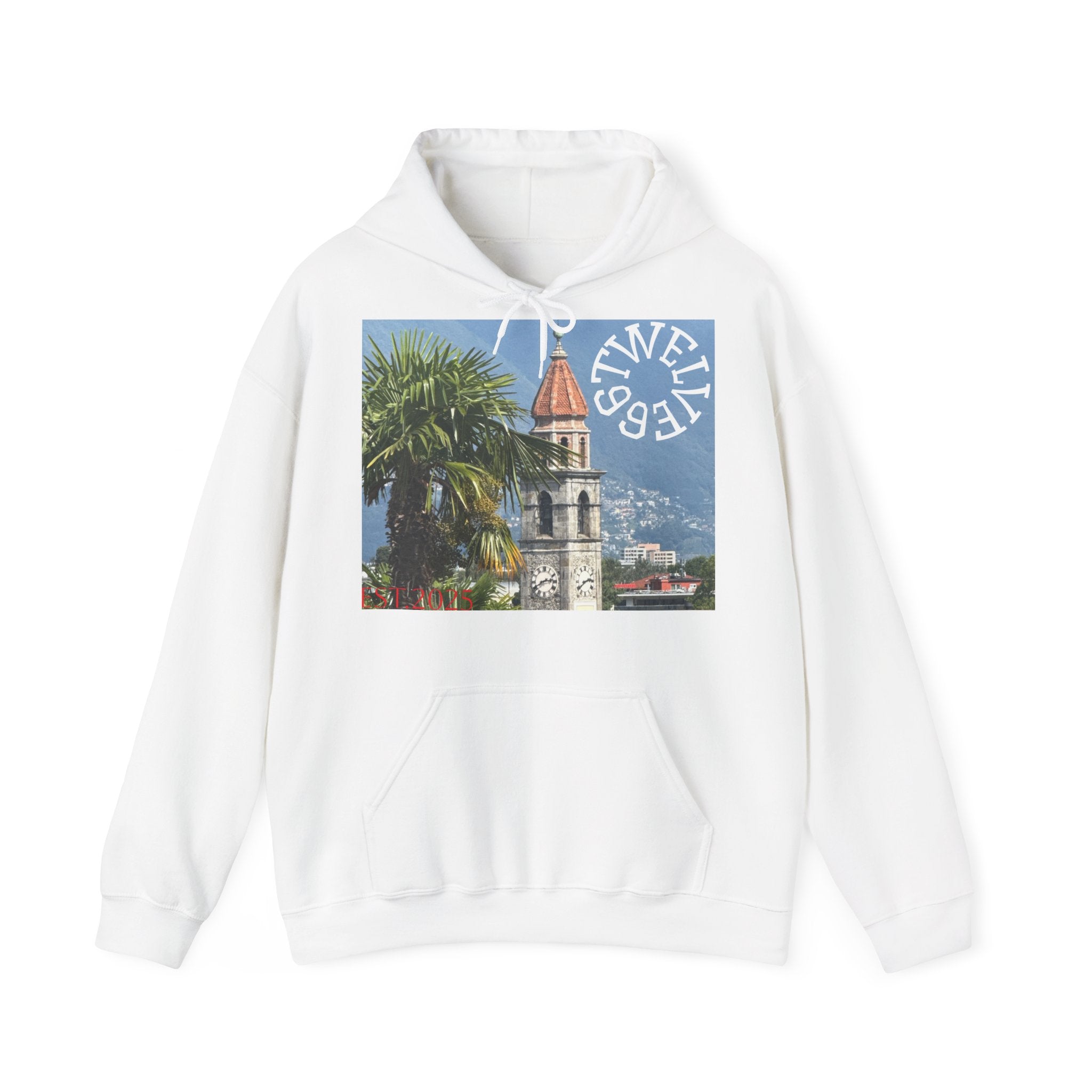 Tropical Vibes Hooded Sweatshirt - Unisex Heavy Blend, Cozy Casual Wear, Perfect for Travel, Beach Days & Gift