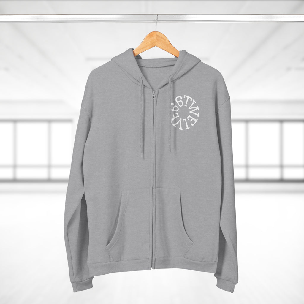 Urban Vibe Unisex Zip Hoodie with City Skyline Design