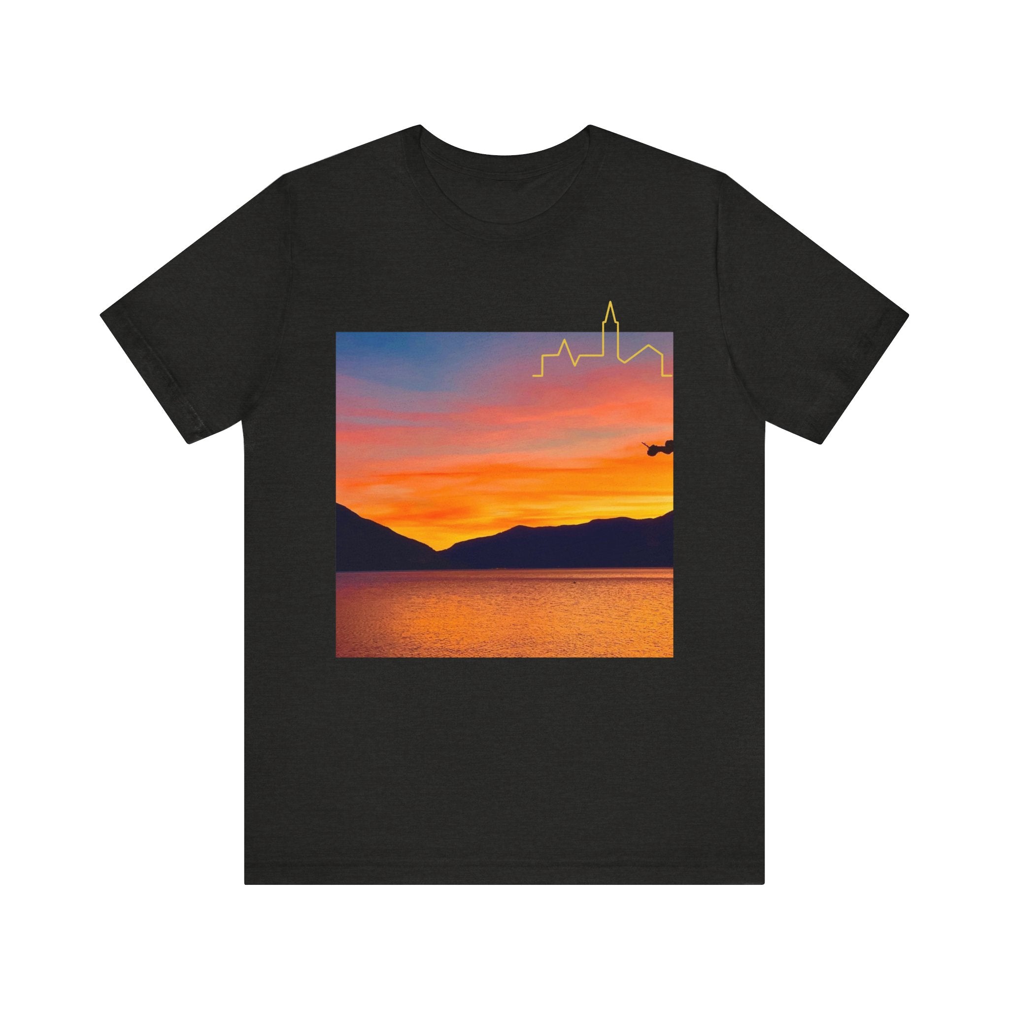 Sunset Vibes Unisex Tee, Relaxed Summer Shirt, Gift for Nature Lovers, Perfect for Vacations, Outdoor Adventures, Casual Wear