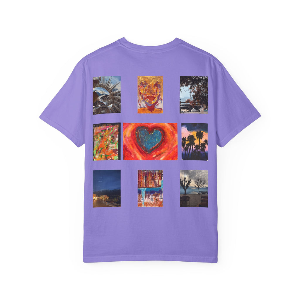Graphic T-Shirt — 66Twelve Est. 2025 with Collage Art Grid (Heart & Photos)