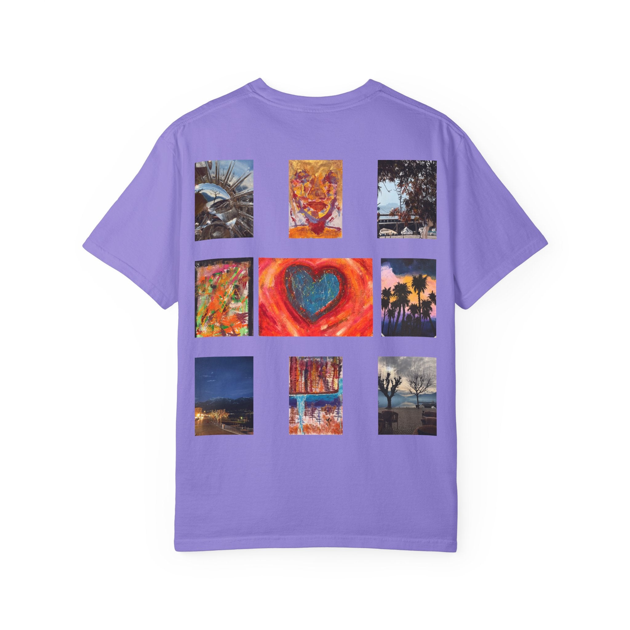 Graphic T-Shirt — 66Twelve Est. 2025 with Collage Art Grid (Heart & Photos)