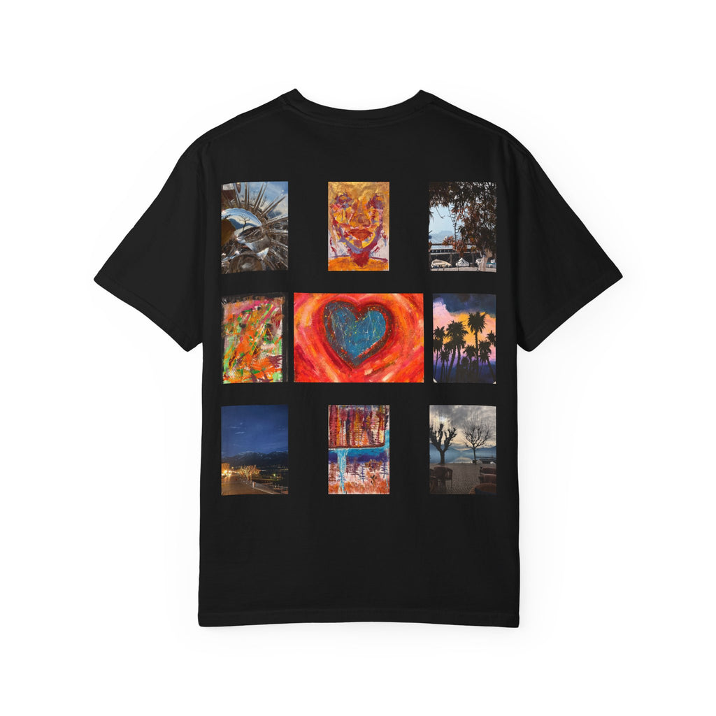 Graphic T-Shirt — 66Twelve Est. 2025 with Collage Art Grid (Heart & Photos)