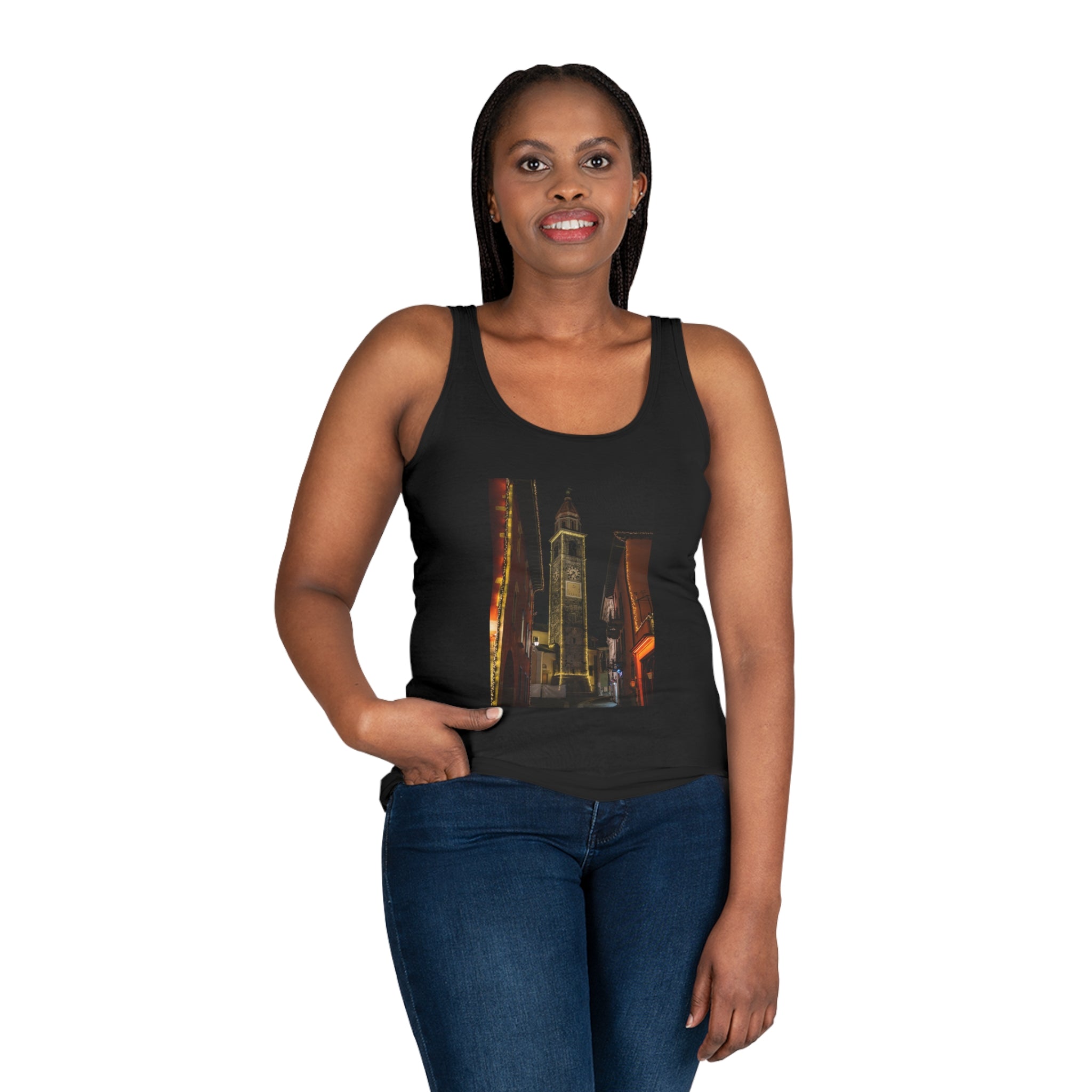 Women's Urban Graphic Tank Top, Casual Summer Wear, Fashion Tank, Travel Tank, Street Style Top, Stylish Activewear