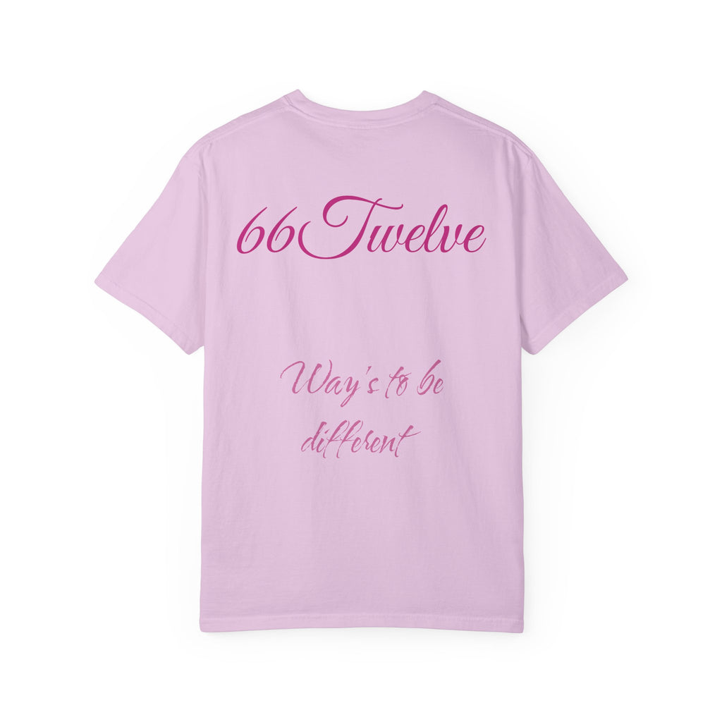 Cherry Blossom Tee — "66 Twelve" Script Back Graphic