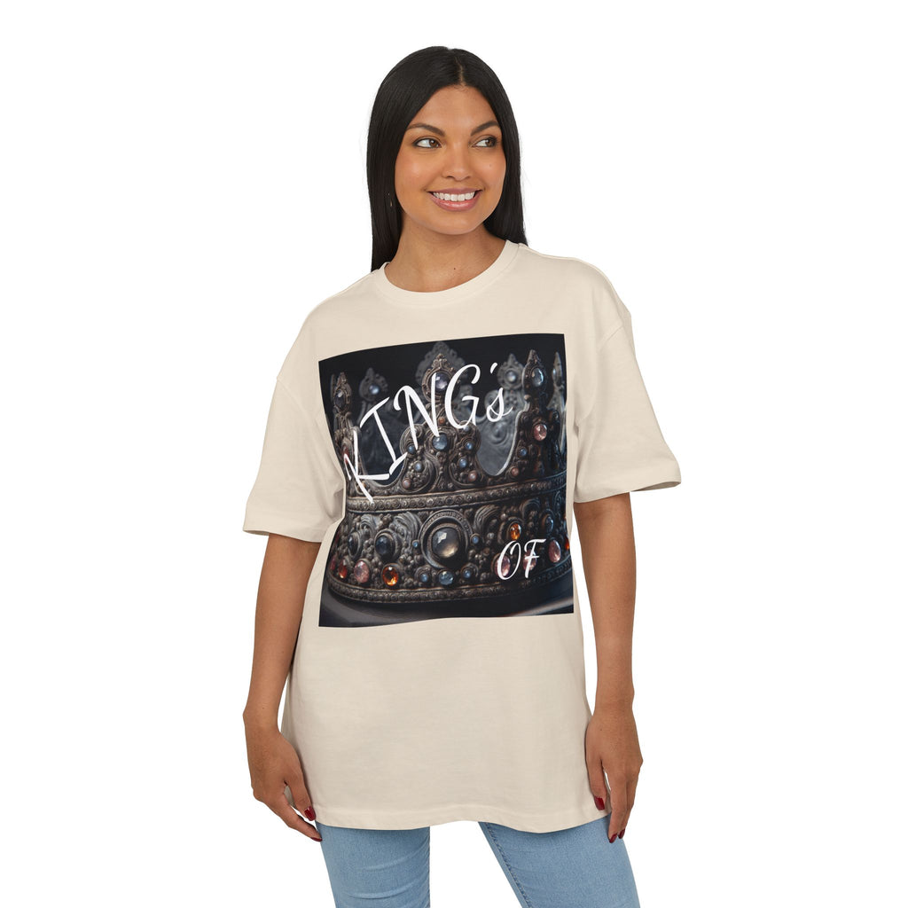 Crown King Oversized Tee - Stylish Unisex T-Shirt for Royalty, Streetwear, Casual Style, Gift for Him/Her, Birthday, Fashion Statement