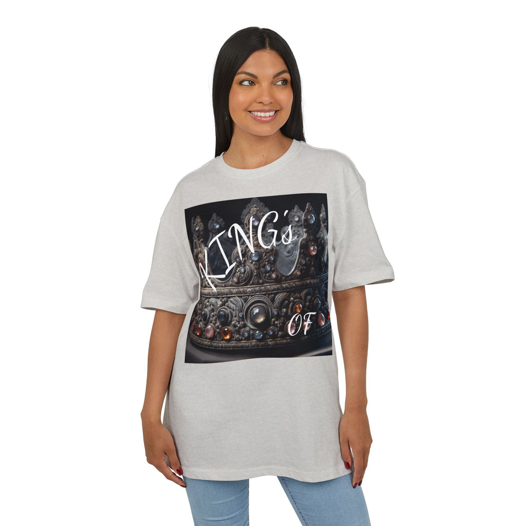 Crown King Oversized Tee - Stylish Unisex T-Shirt for Royalty, Streetwear, Casual Style, Gift for Him/Her, Birthday, Fashion Statement