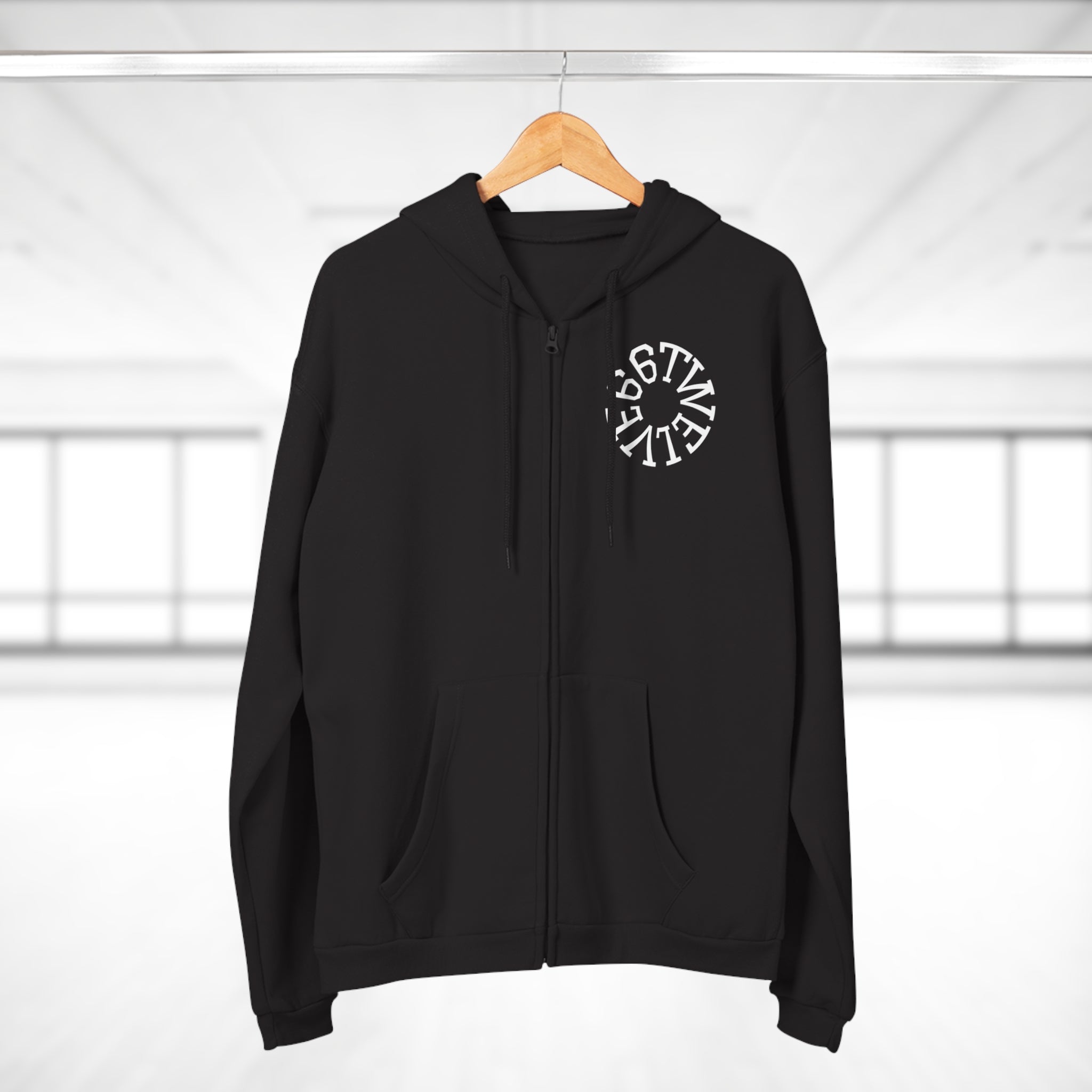 Urban Vibe Unisex Zip Hoodie with City Skyline Design
