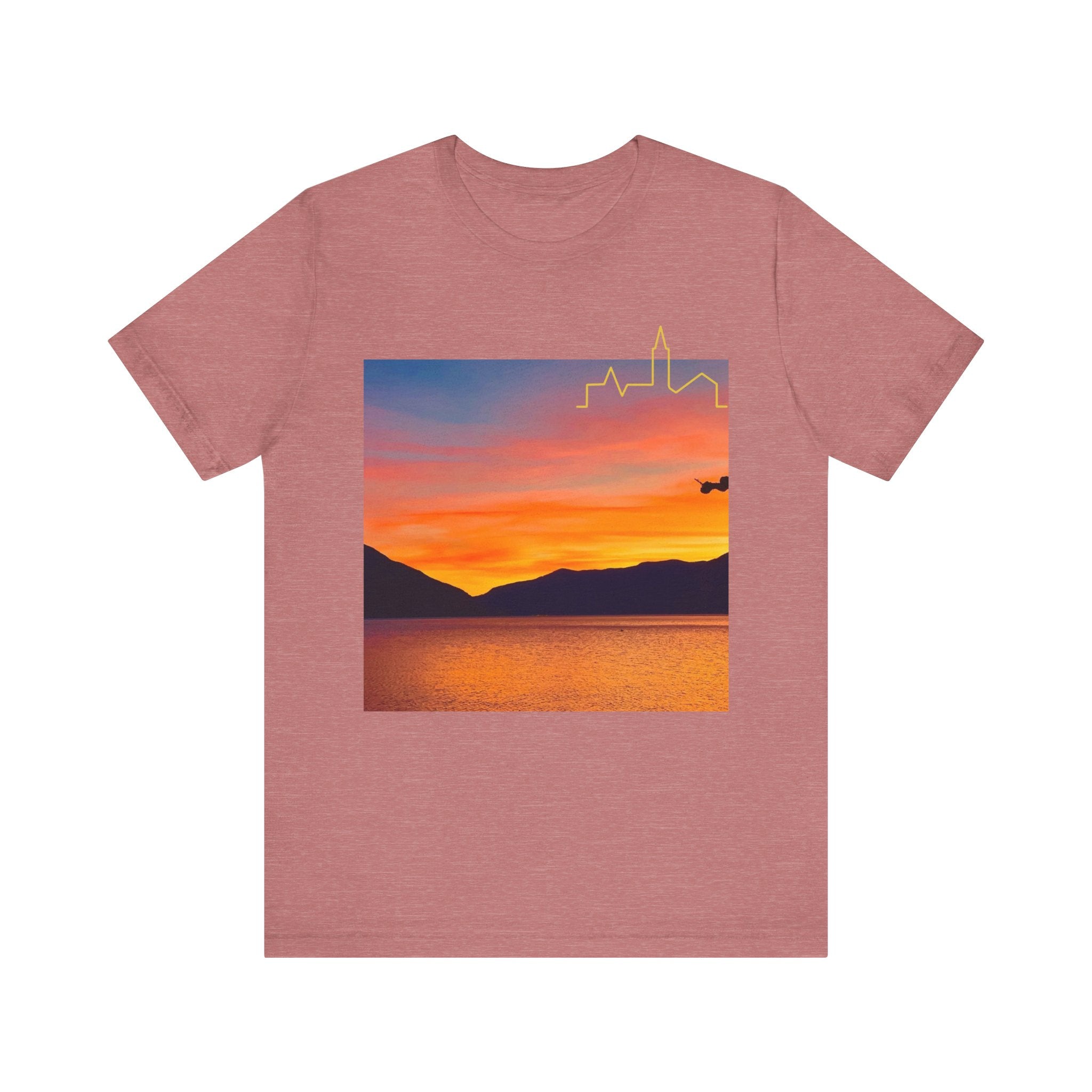 Sunset Vibes Unisex Tee, Relaxed Summer Shirt, Gift for Nature Lovers, Perfect for Vacations, Outdoor Adventures, Casual Wear