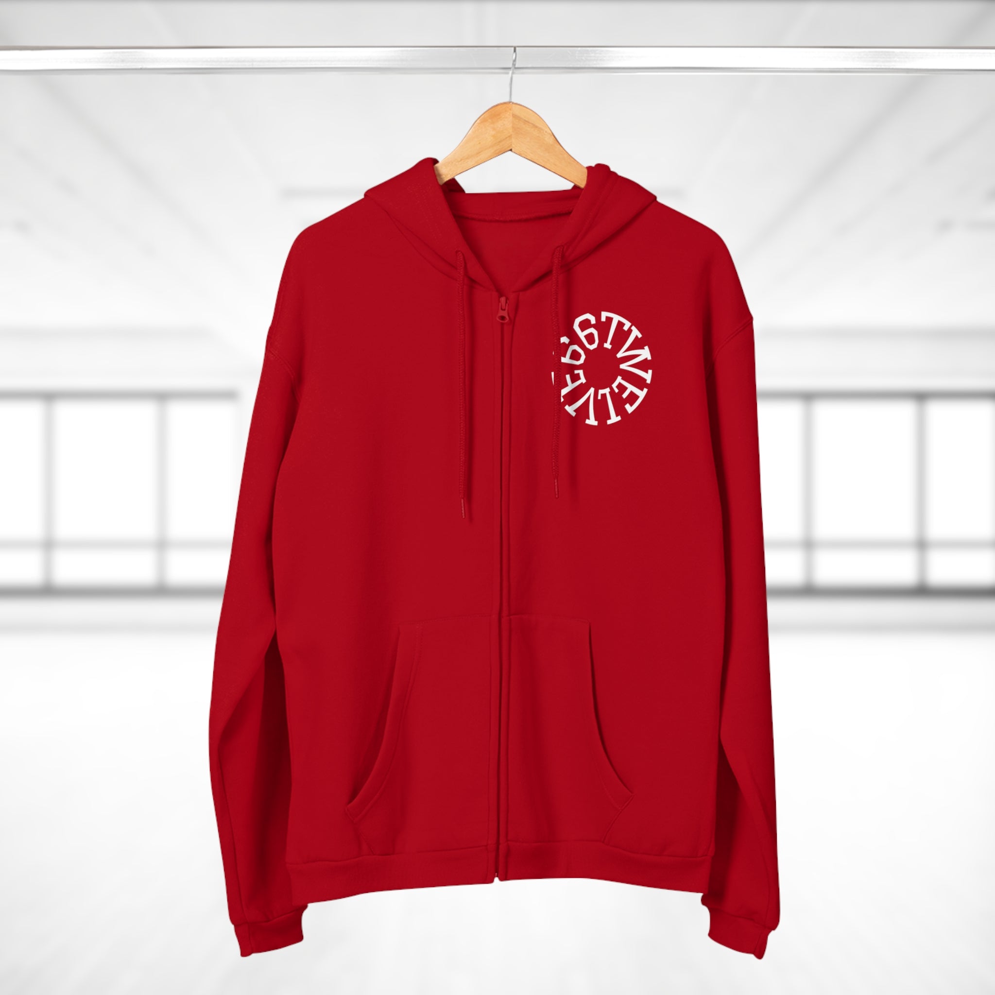 Urban Vibe Unisex Zip Hoodie with City Skyline Design
