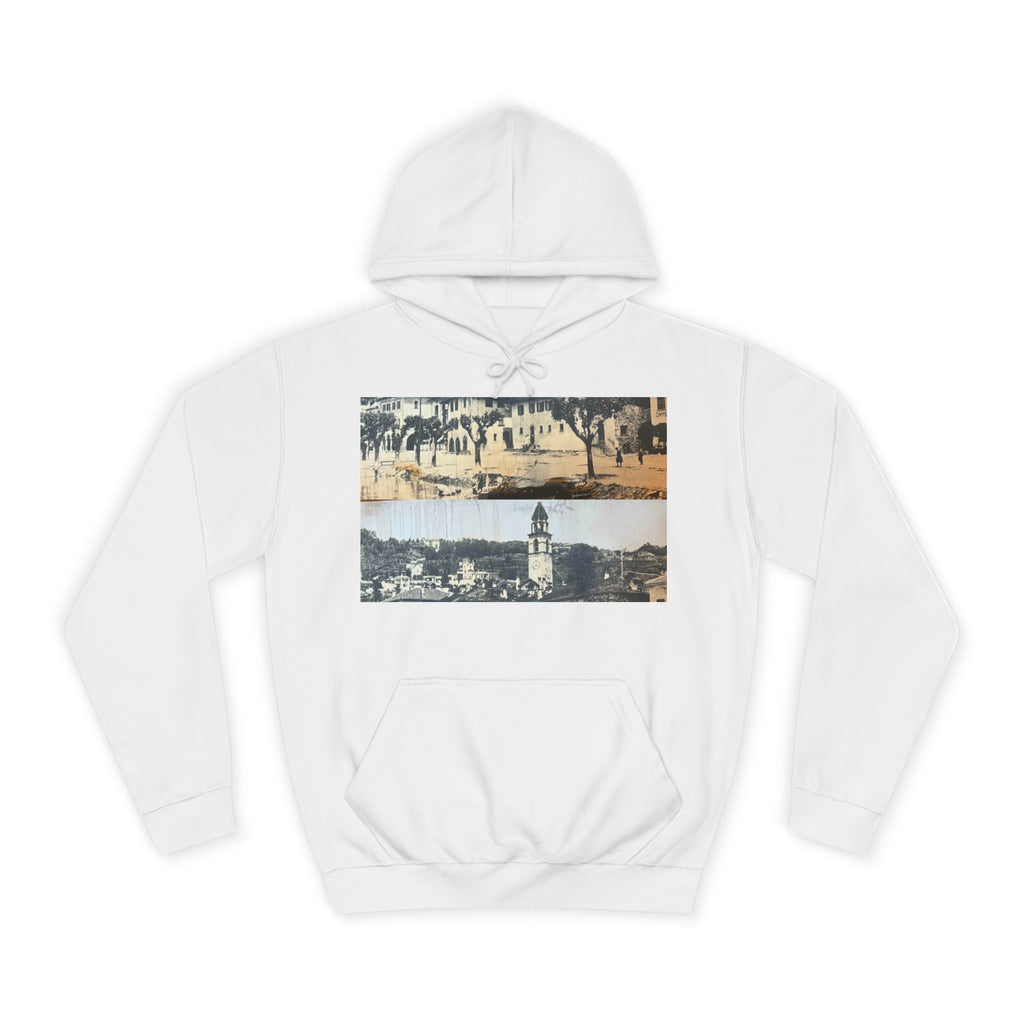 Vintage College Hoodie, Nostalgic Sweatshirt, Unisex Casualwear, Gift for Students, College Apparel, Retro Style, Warm Layer