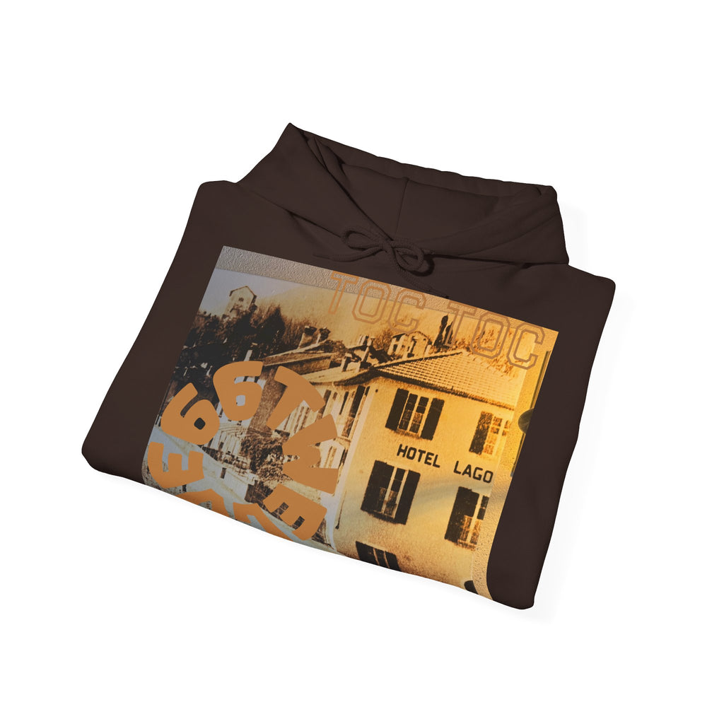Retro Hotel Lago Hooded Sweatshirt