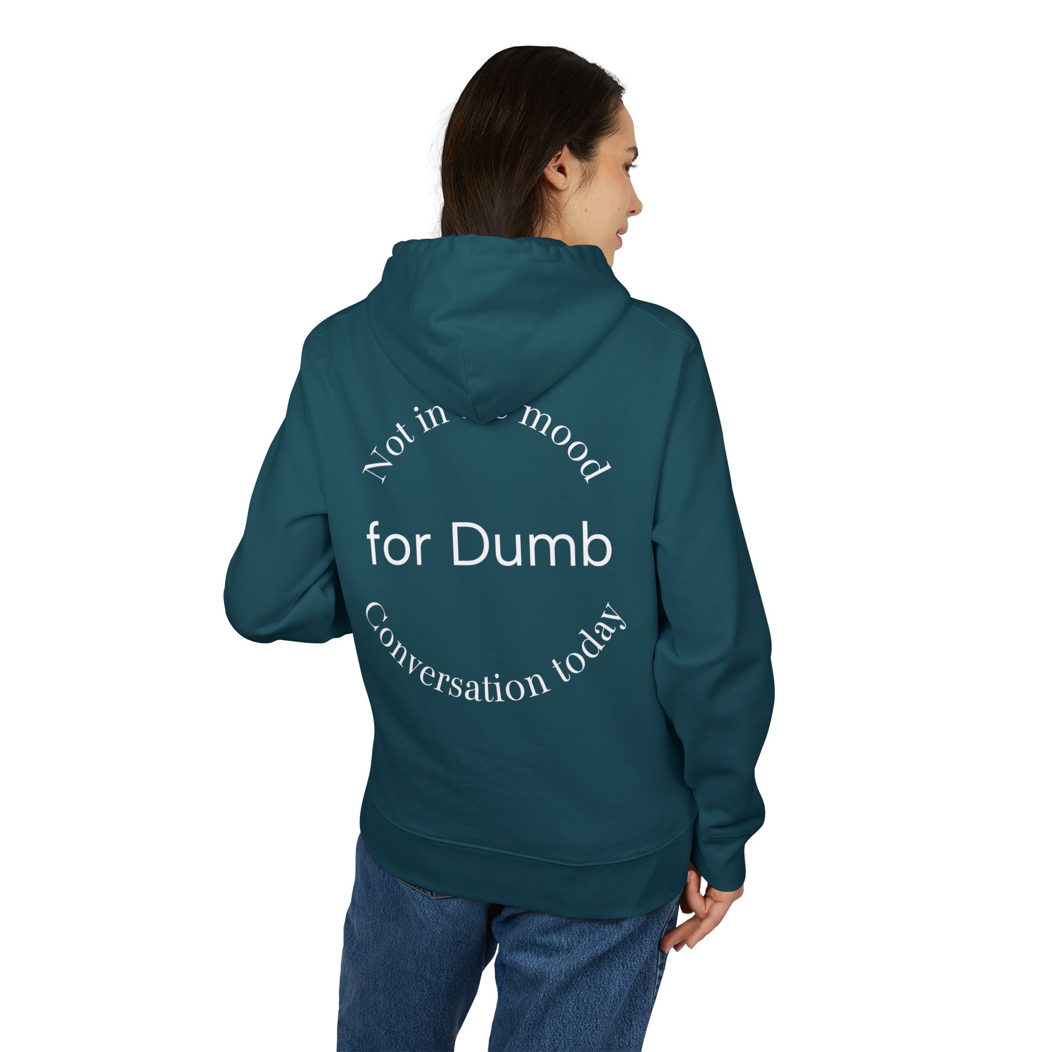 Hoodie — Minimal 'for Dumb' Circle Logo Pullover
