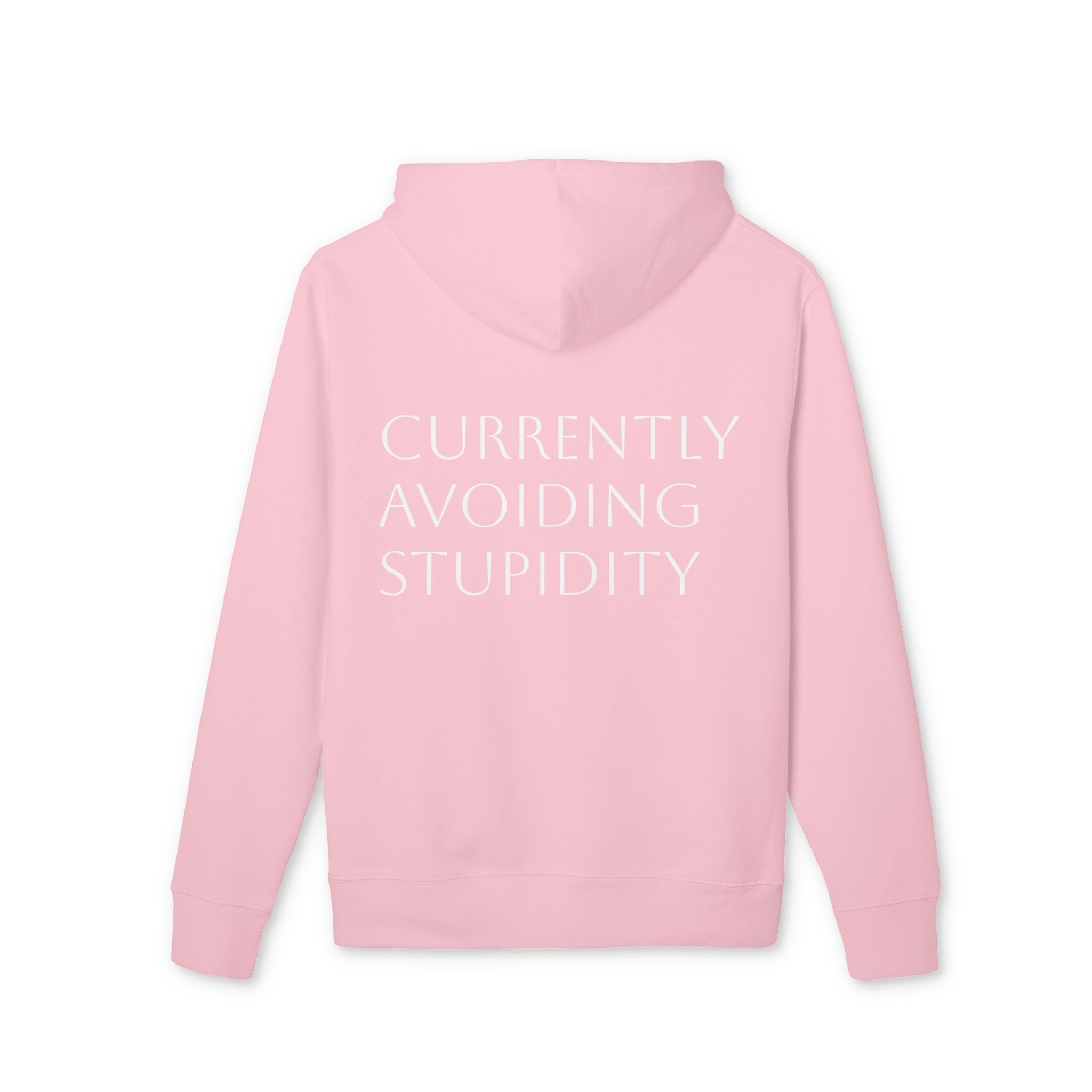 Hoodie — 'Currently Avoiding Stupidity' Casual Pullover Hoodie (66Twelve Logo)