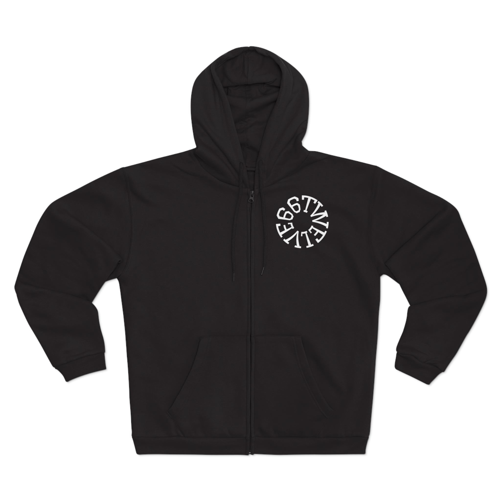 Urban Vibe Unisex Zip Hoodie with City Skyline Design