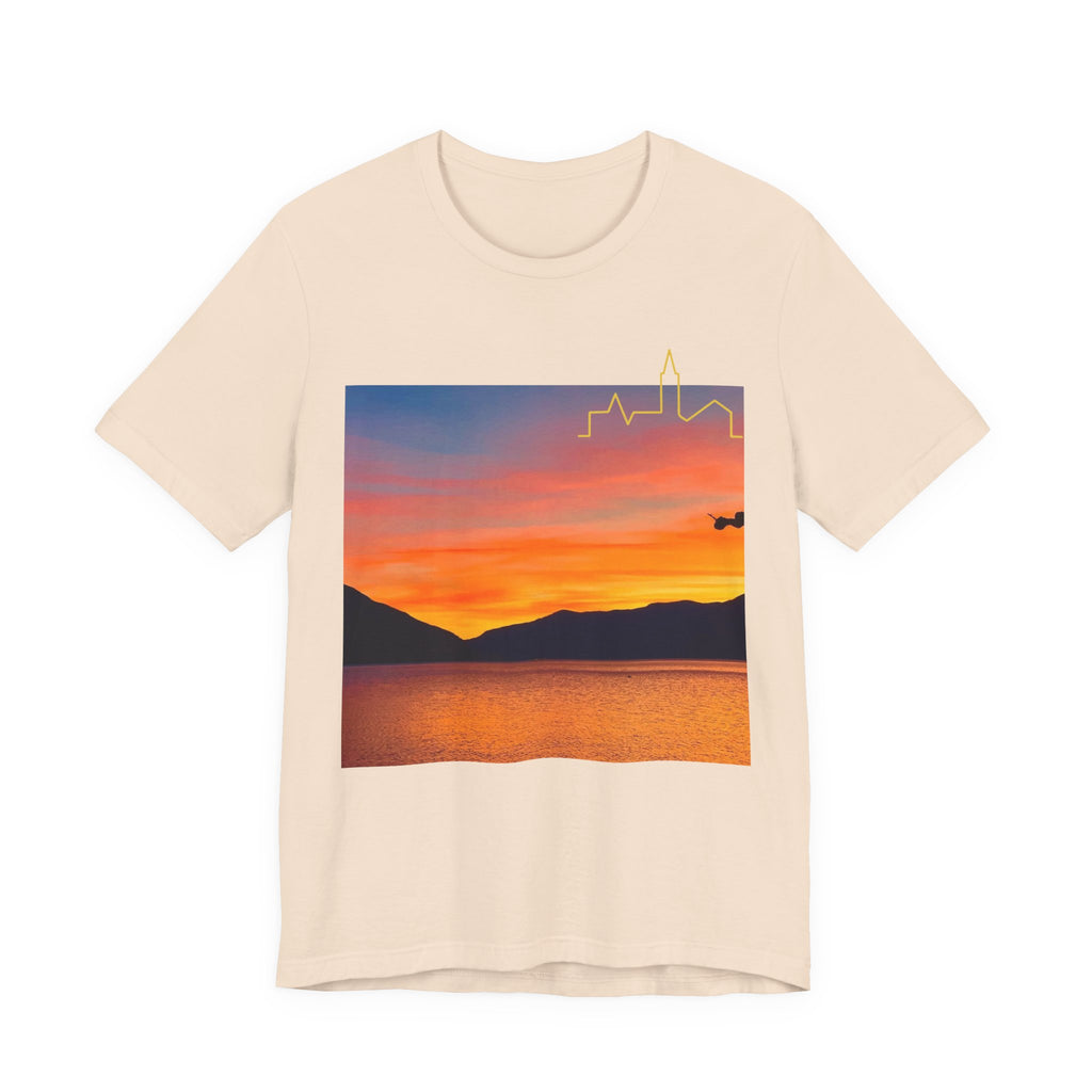 Sunset Vibes Unisex Tee, Relaxed Summer Shirt, Gift for Nature Lovers, Perfect for Vacations, Outdoor Adventures, Casual Wear