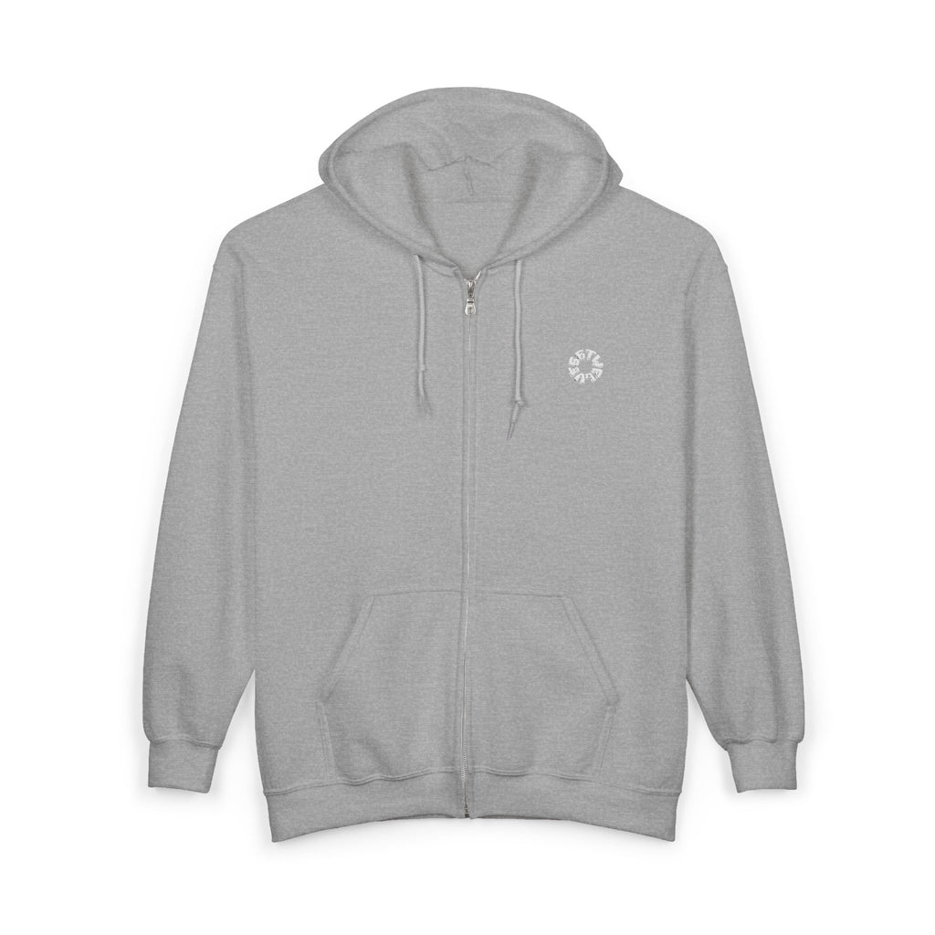 Urban Skyline Zip-Up Hoodie - Unisex Heavy Blend™