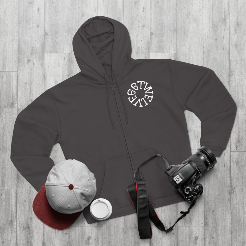 Urban Vibe Unisex Zip Hoodie with City Skyline Design