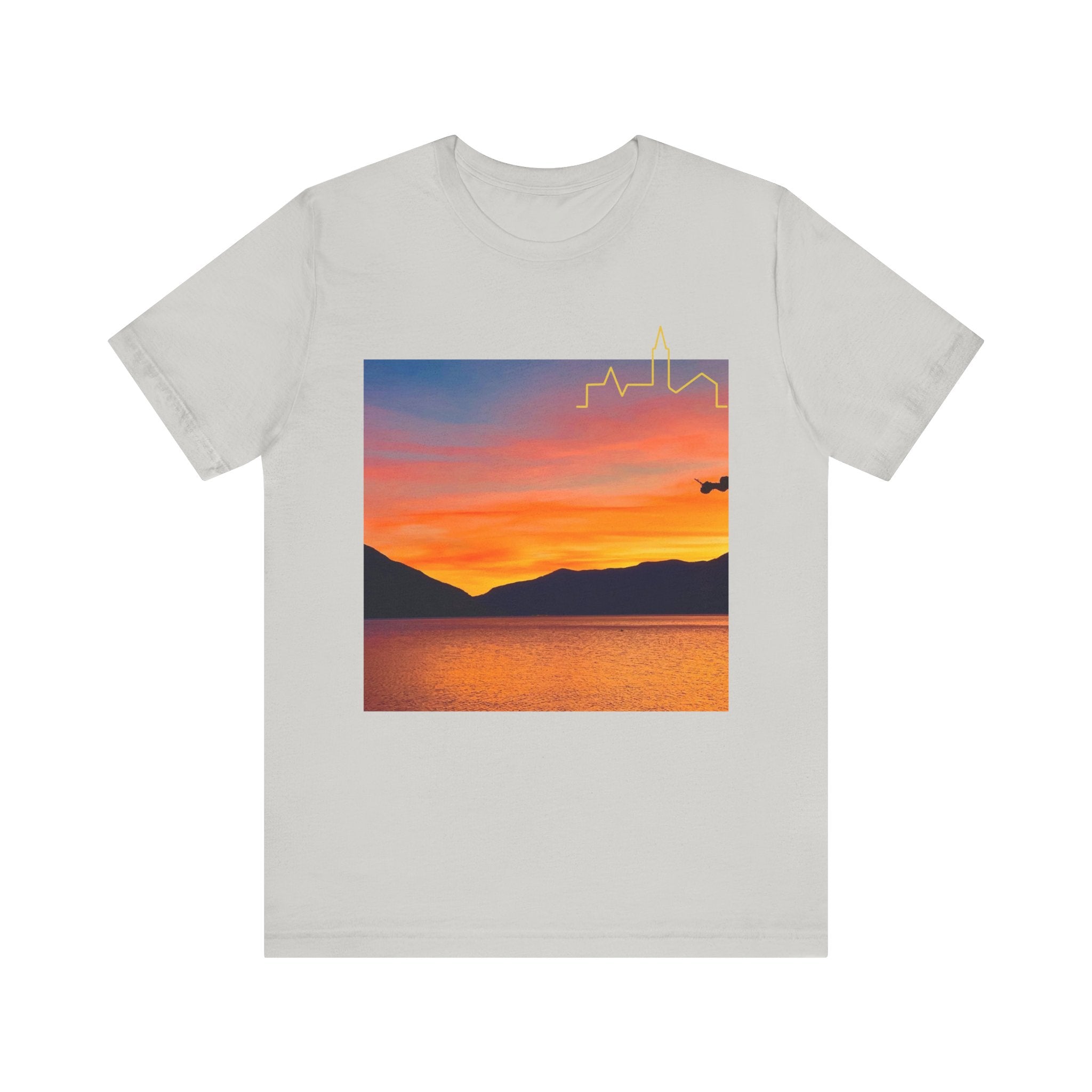 Sunset Vibes Unisex Tee, Relaxed Summer Shirt, Gift for Nature Lovers, Perfect for Vacations, Outdoor Adventures, Casual Wear