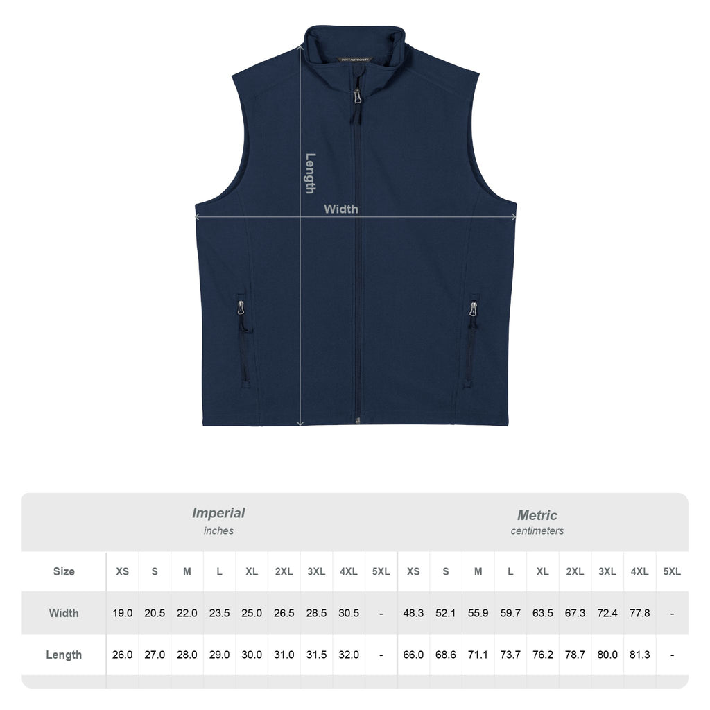 Men's Soft Shell Vest — Lightweight Black Zip-Up with Small Yellow Bee Logo