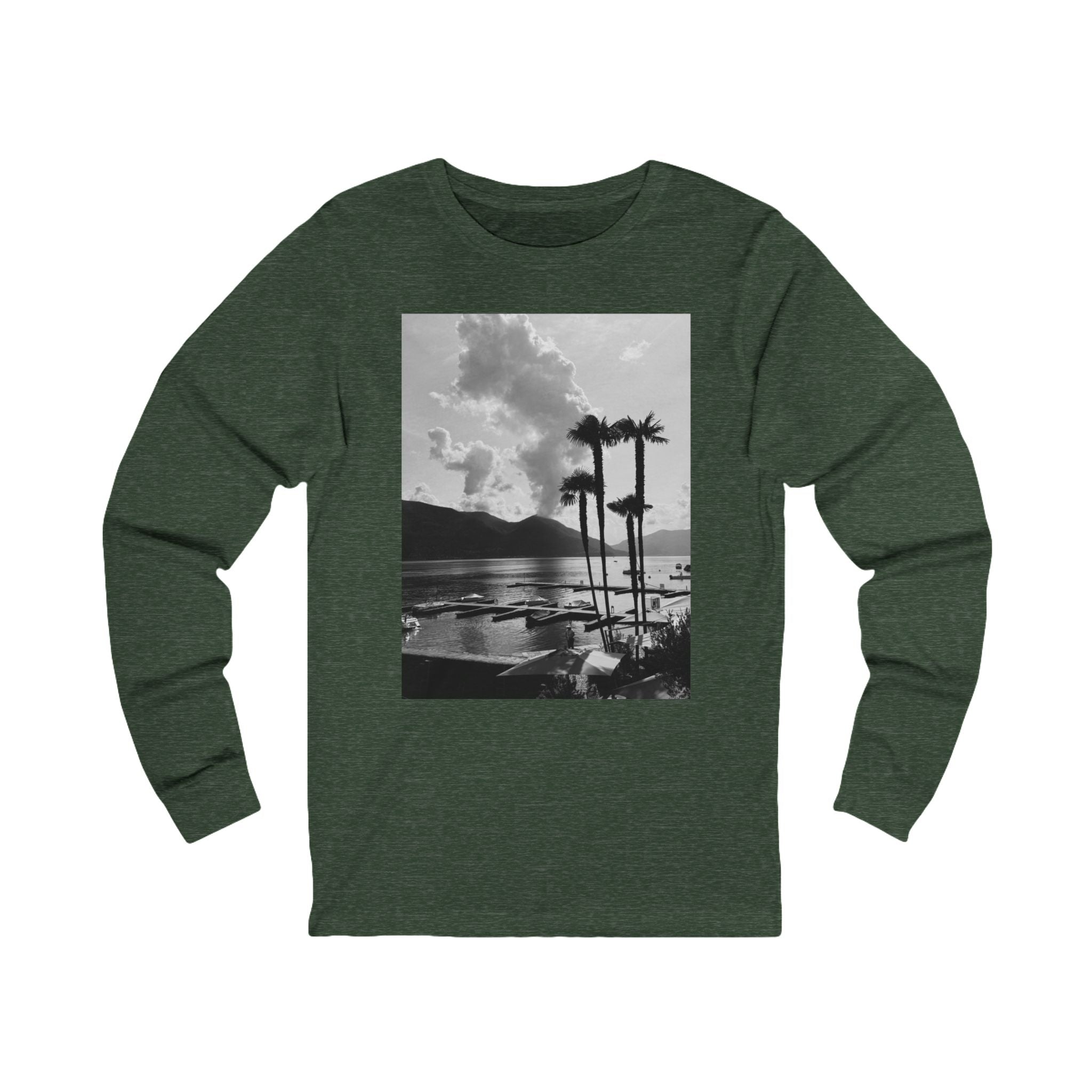 Black Long Sleeve Tee with Beach Vibes & Inspirational Quote | Casual Unisex Top for All Occasions | Perfect Gift for Friends